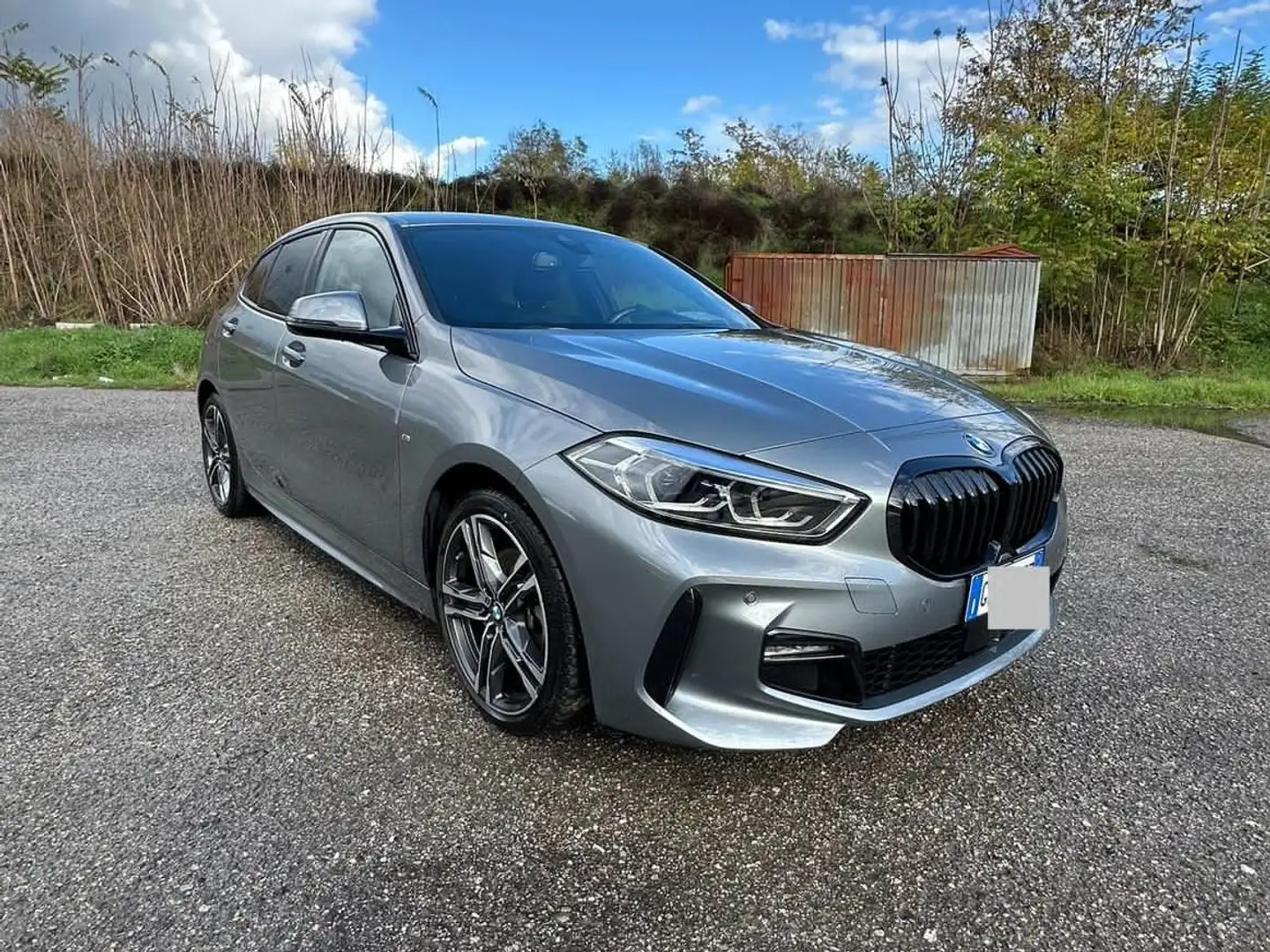 BMW 118 118d M SPORT-PRONTA CONSEGNA-LED-RETROCAMERA Grigio - 1