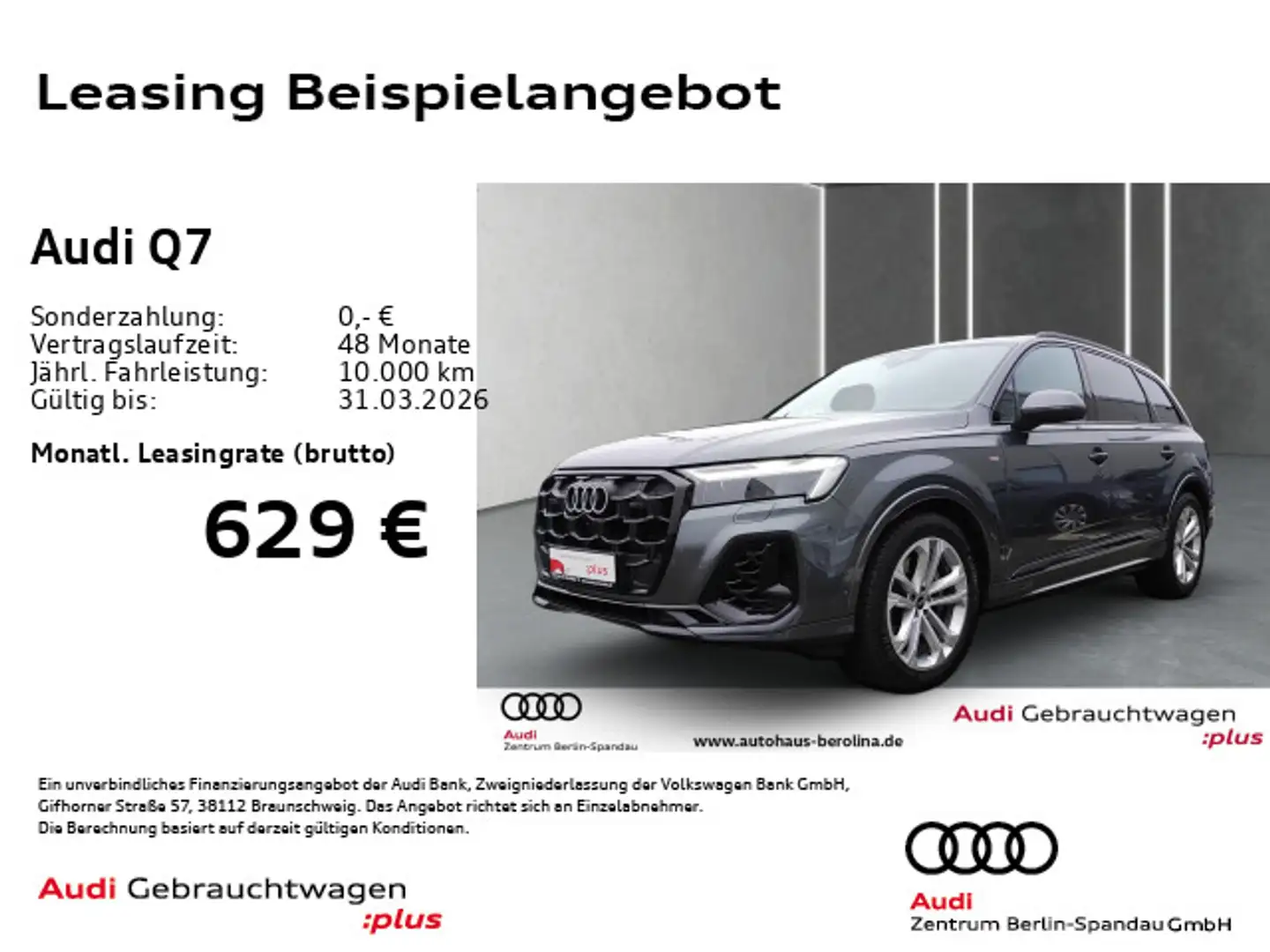 Audi Q7 55 TFSI qu. S line tiptronic *PANO*7-Sitzer* Grau - 1