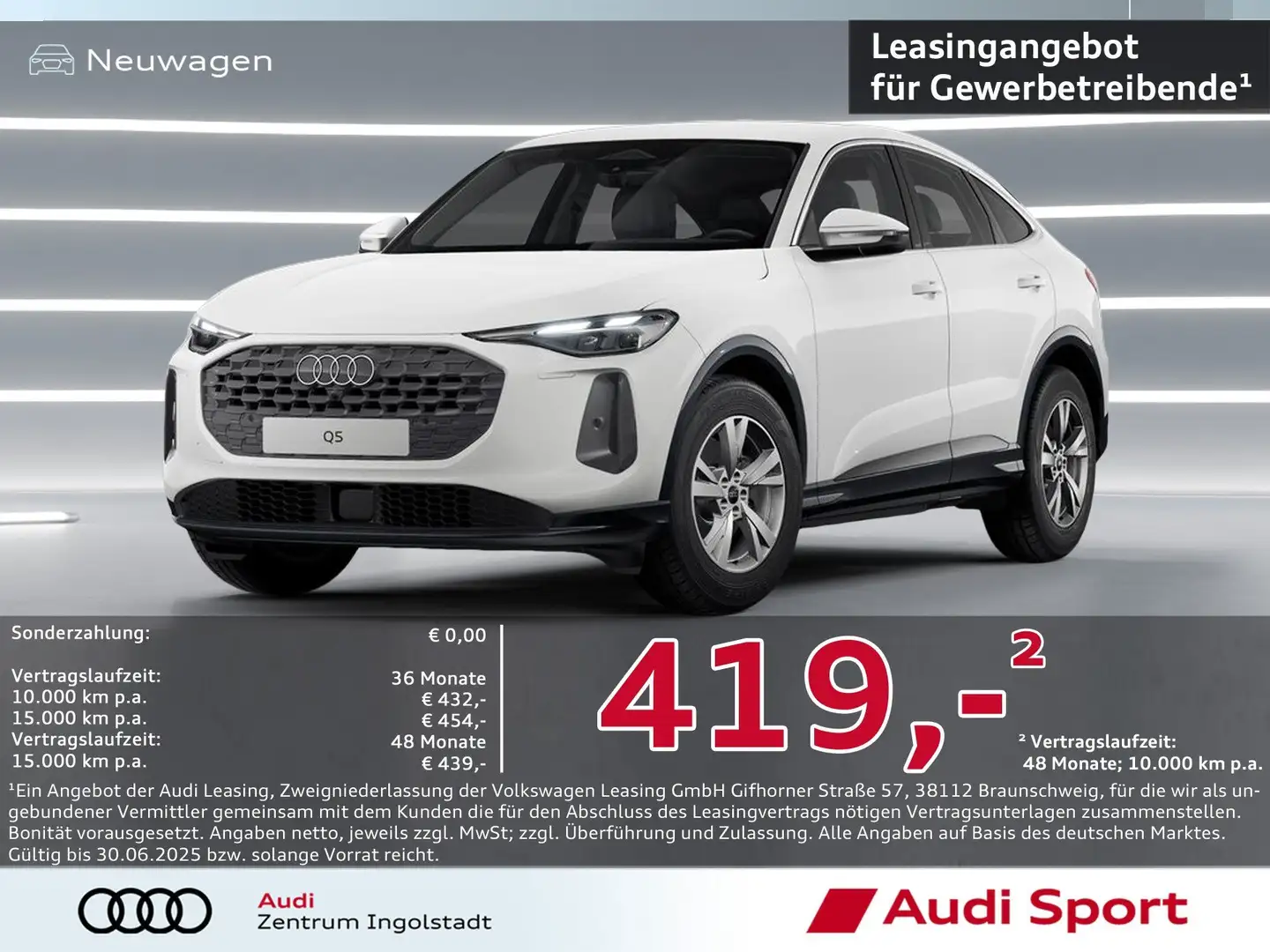 Audi Q5 Sportback TFSI S tronic LED UPE 54.800,- White - 1