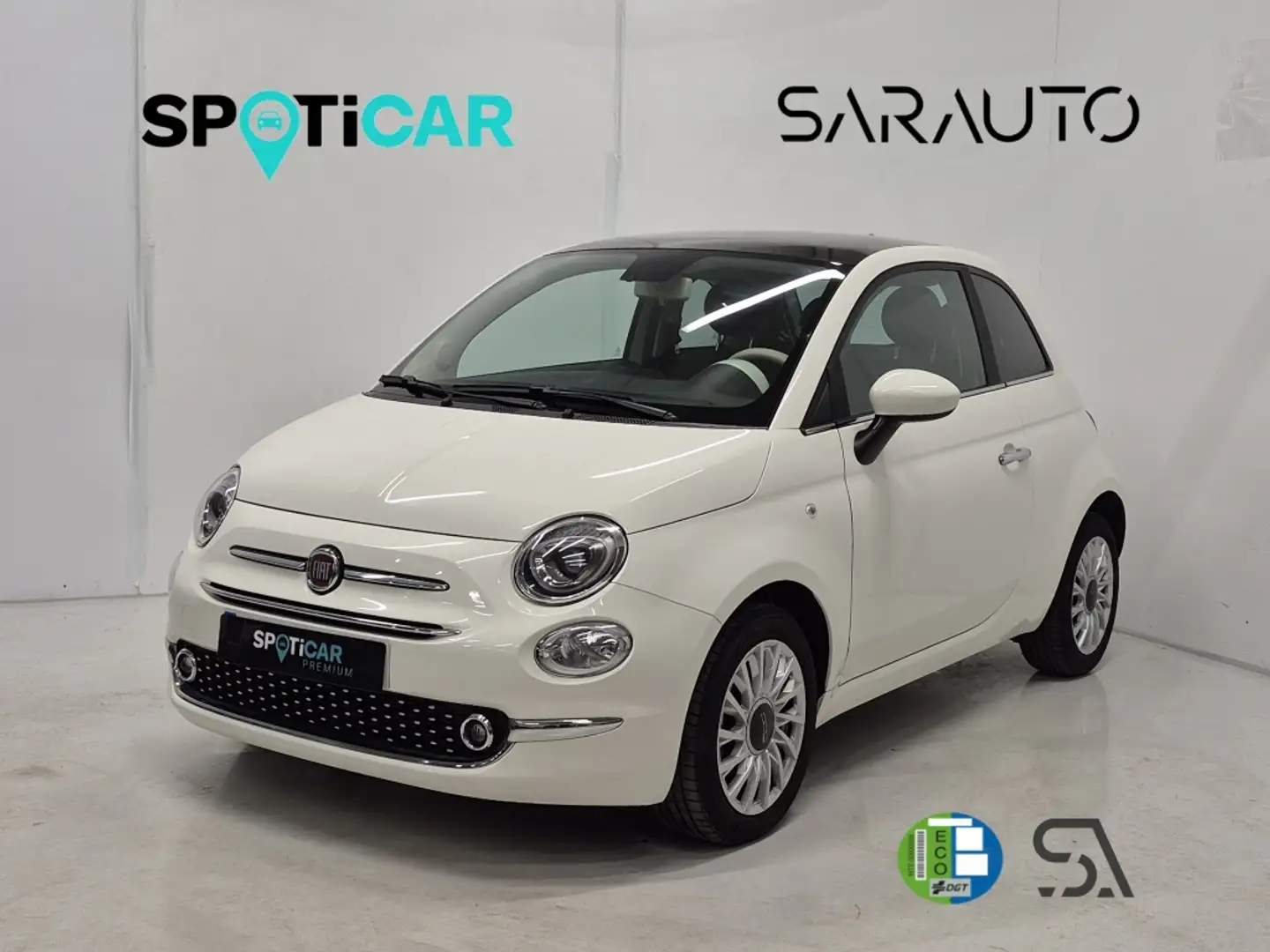 Fiat 500 1.0 Hybrid Dolcevita 52kW Blanc - 1