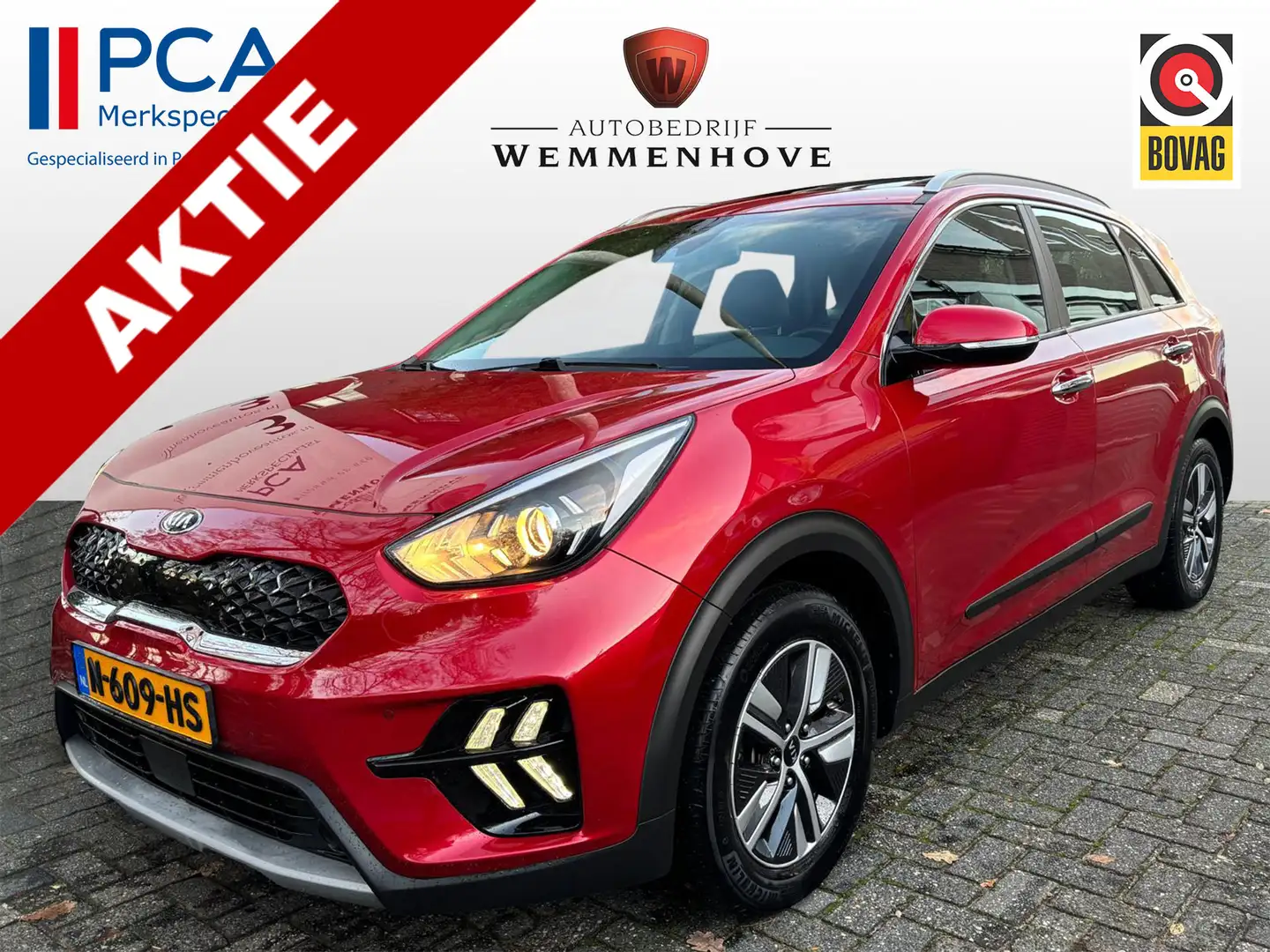 Kia Niro 1.6 GDi Hybrid ExecutiveLine Half leer/Alu wielen/ Rot - 1