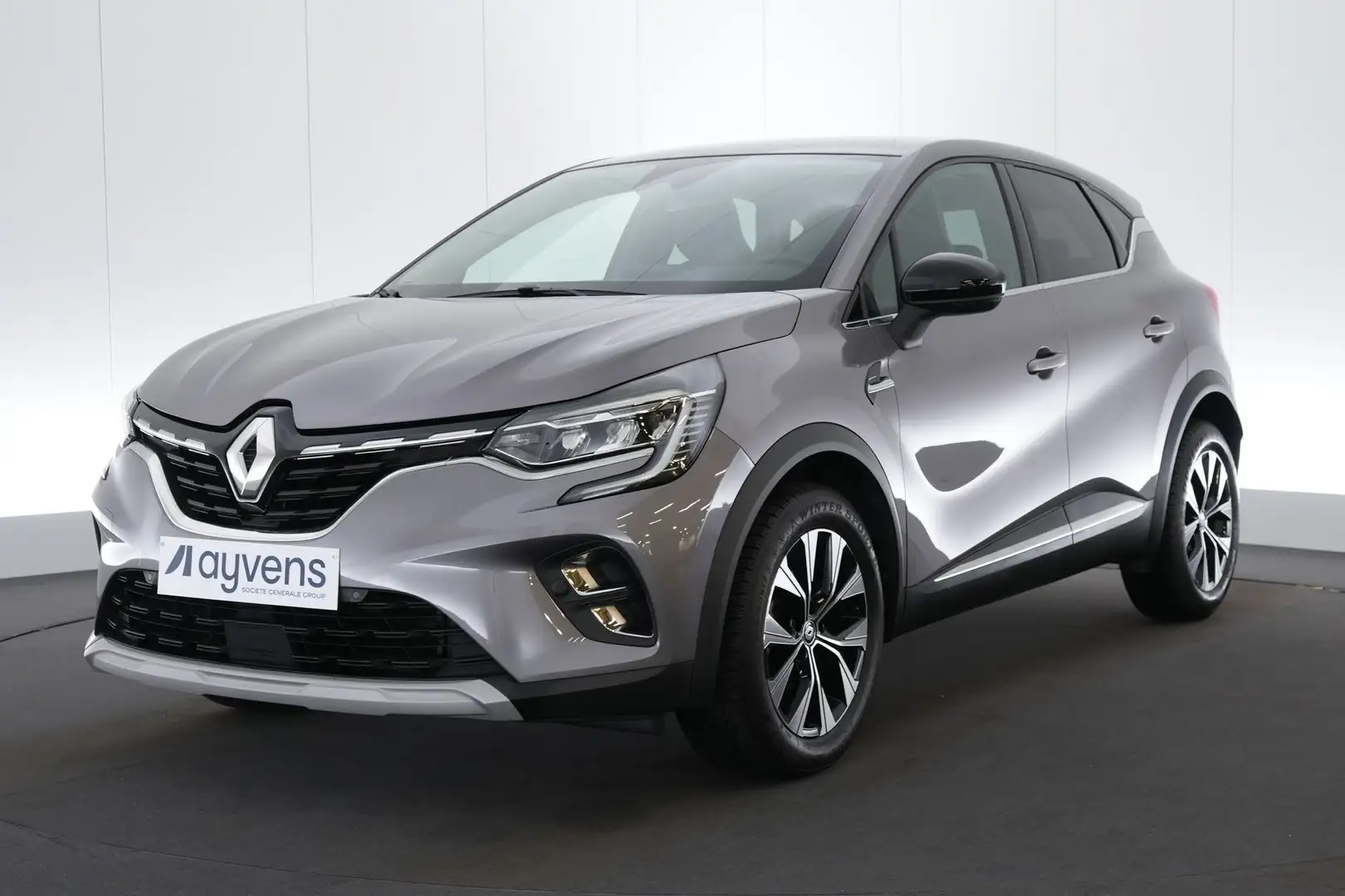Renault Captur 1.3 MHEV TCe EDC Techno LEDER/STOF LED GPS PDC CAM Gris - 2