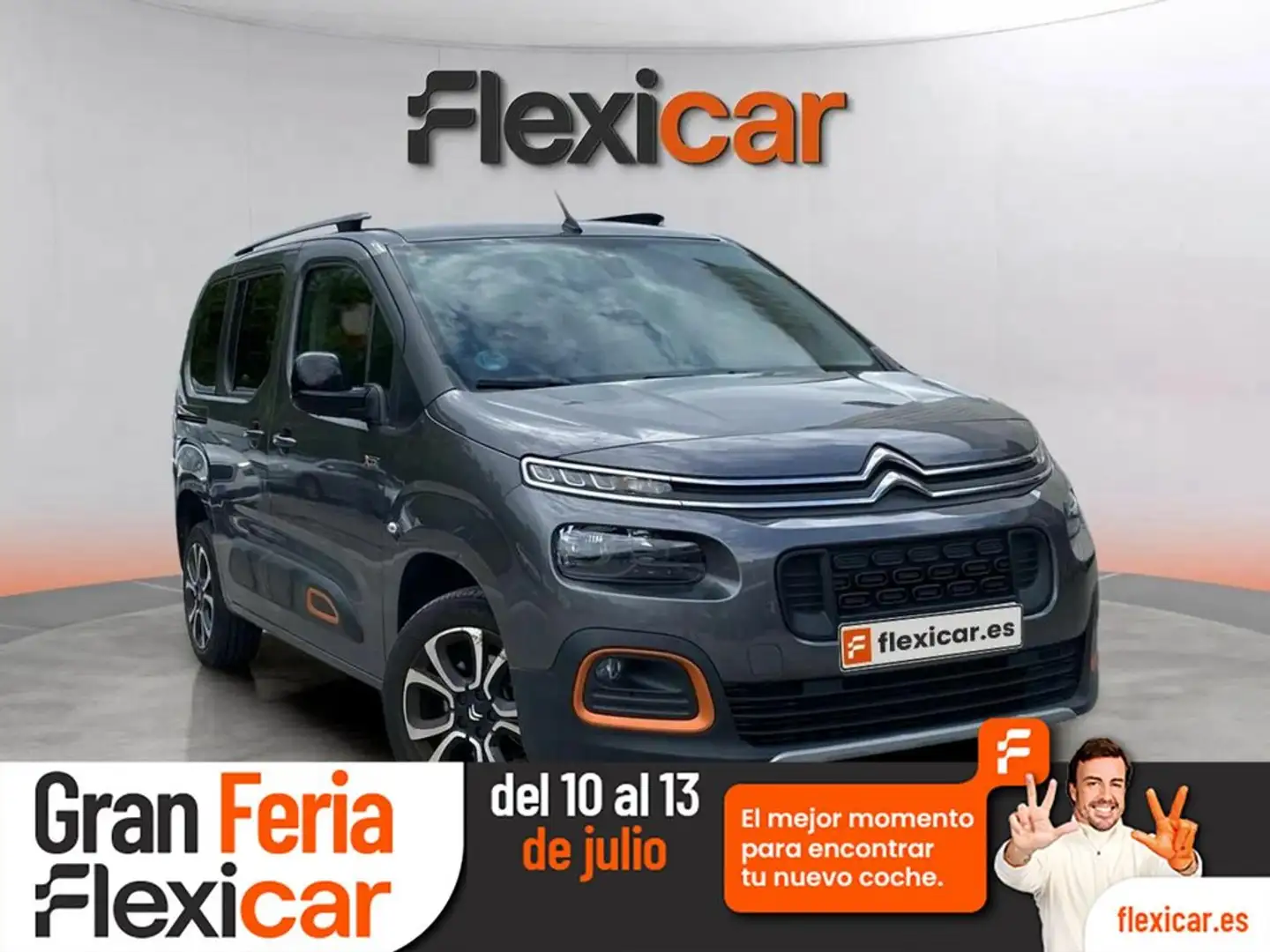 Citroen Berlingo Talla M BlueHDi 100 S&S FEEL Gris - 1