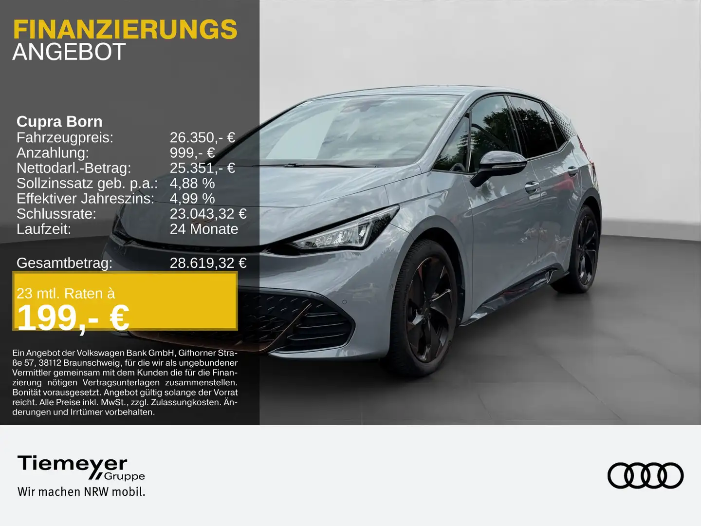 CUPRA Born 360 ALLWETTER LM19 PRIVACY SITZHZ Grau - 1
