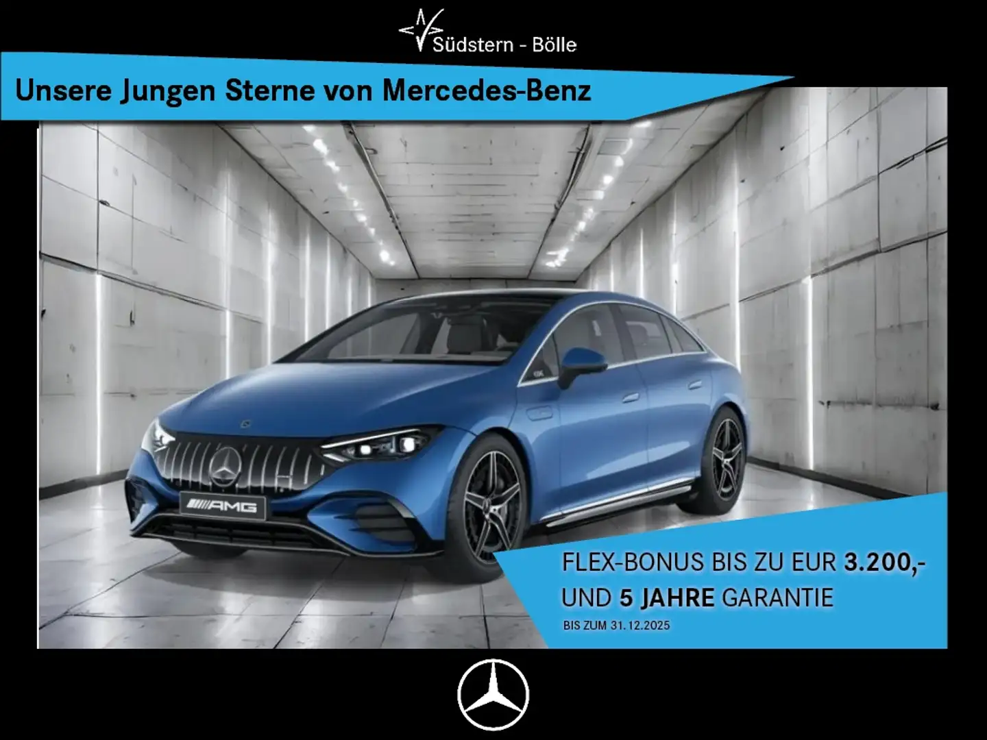 Mercedes-Benz EQE 43 AMG 4M AMG+DISTR+PANO+360°KAM+BURMESTER Blau - 1