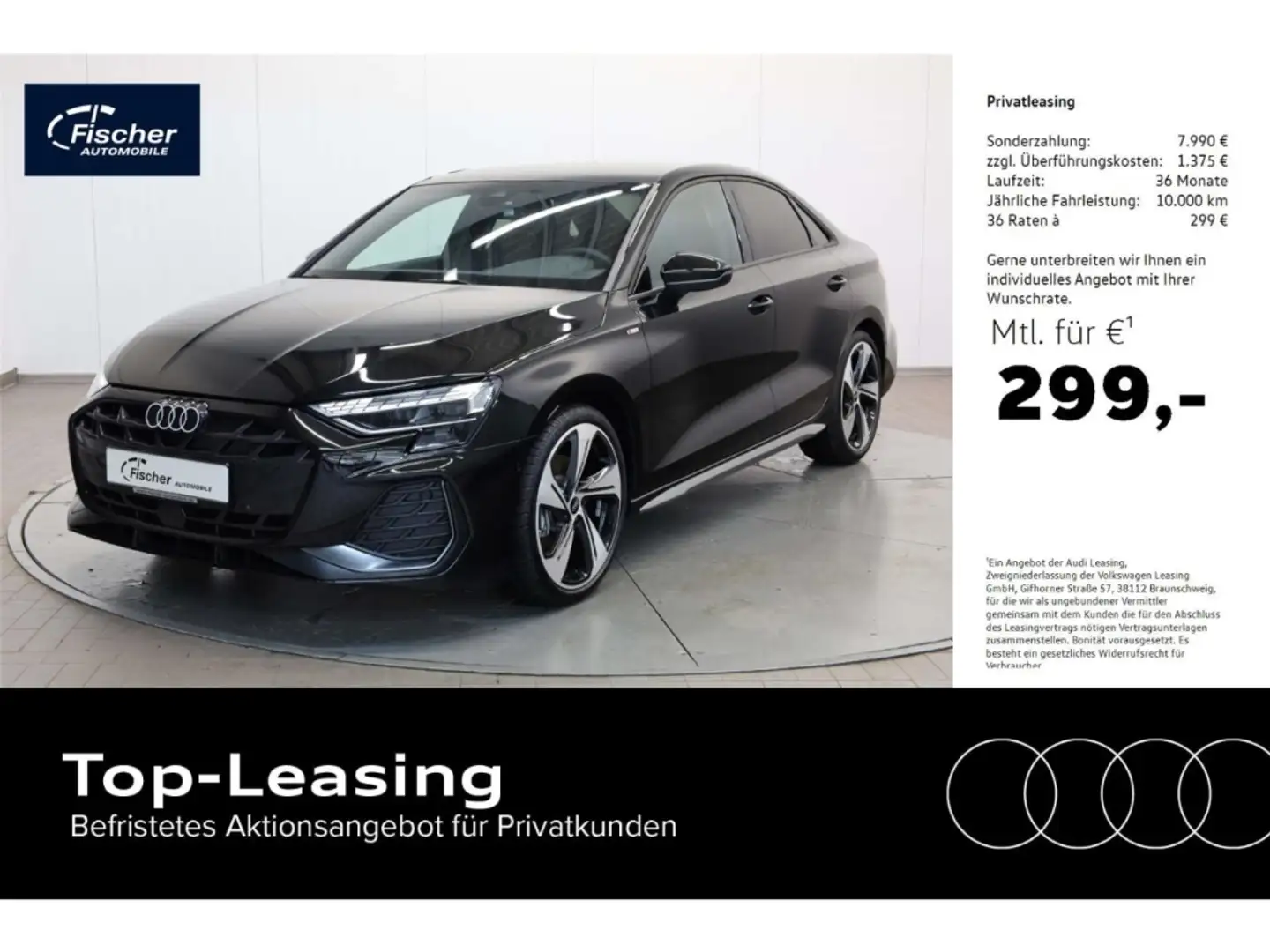 Audi A3 Limousine 35 TFSI S line Negro - 1