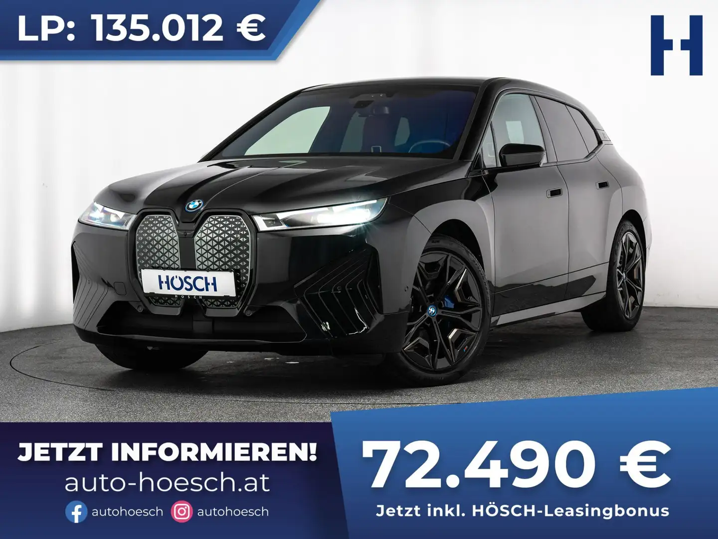 BMW iX xDrive50 Sportpaket WIE NEU VOLL -46% Schwarz - 1