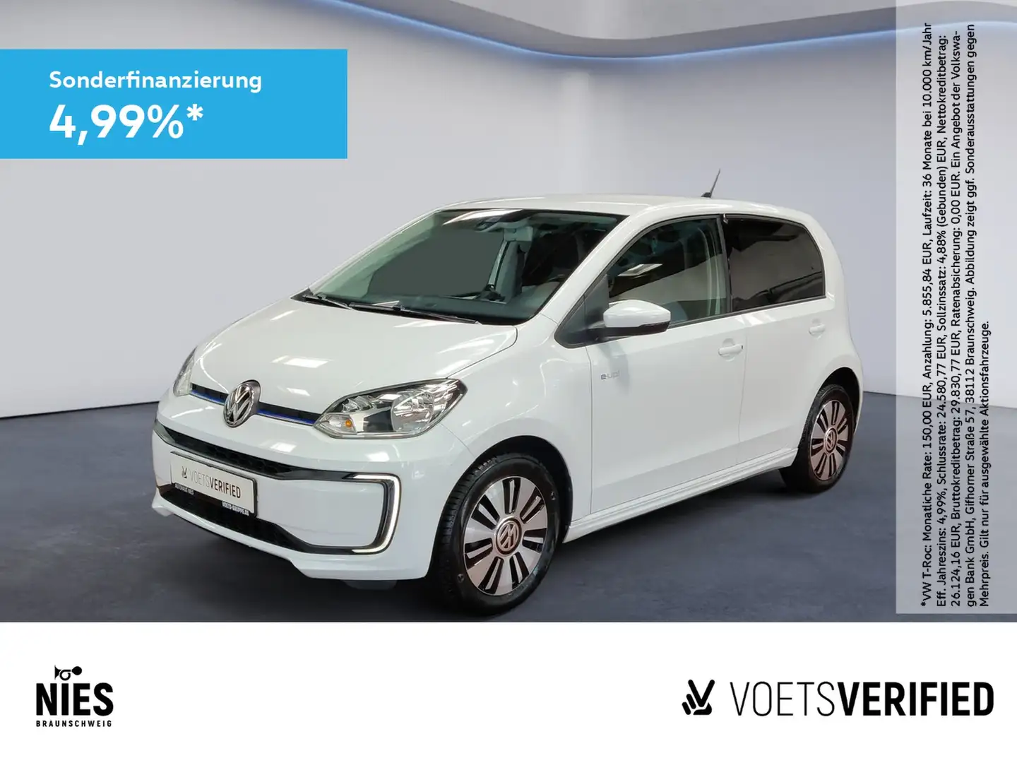 Volkswagen e-up! RearView+SHZ+KLIMA Biały - 1