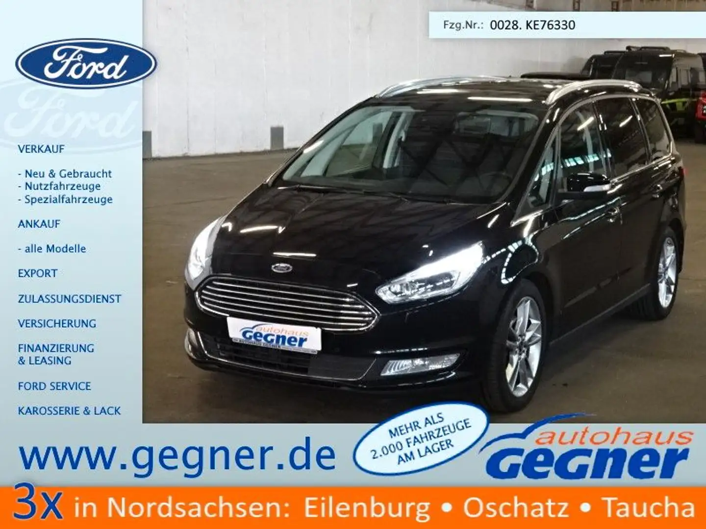 Ford Galaxy Titanium 2.0Ecoblue Aut. LED Panoramadach Schwarz - 1