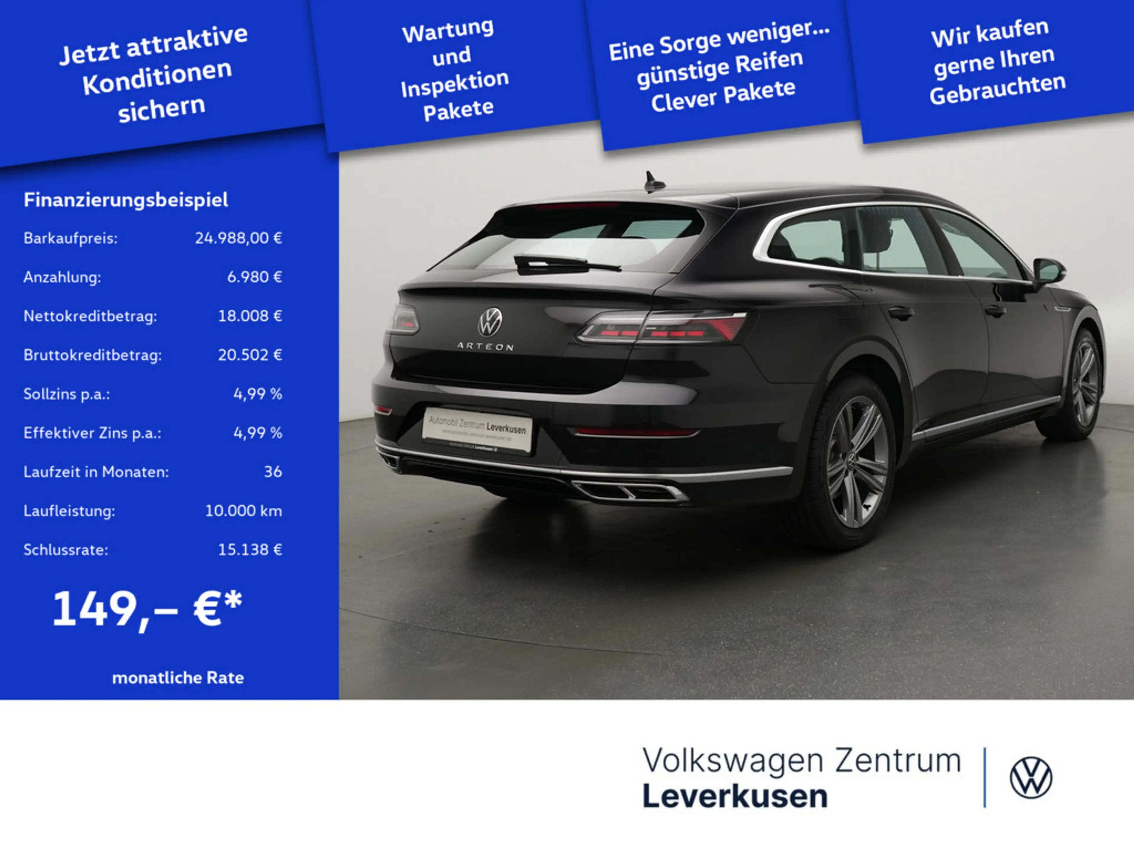 Volkswagen Arteon R-Line DSG VIRT CARPLAY NAVI KAM DCC — photo 2
