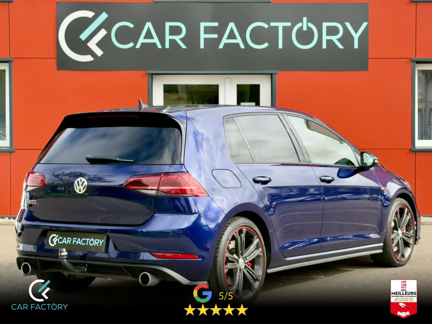 Volkswagen Golf GTI Performance 2.0 TSI 245 DSG 1ère Main Pack Hiver Virtual Cockpit ArtVelours ACC Garantie 1an Bleu - 2