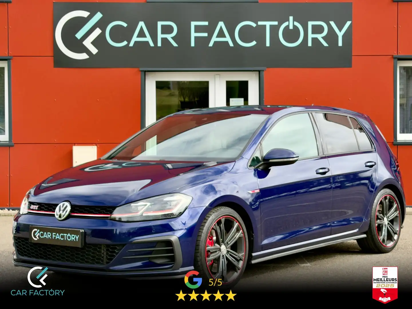 Volkswagen Golf GTI Performance 2.0 TSI 245 DSG 1ère Main Pack Hiver Virtual Cockpit ArtVelours ACC Garantie 1an Bleu - 1
