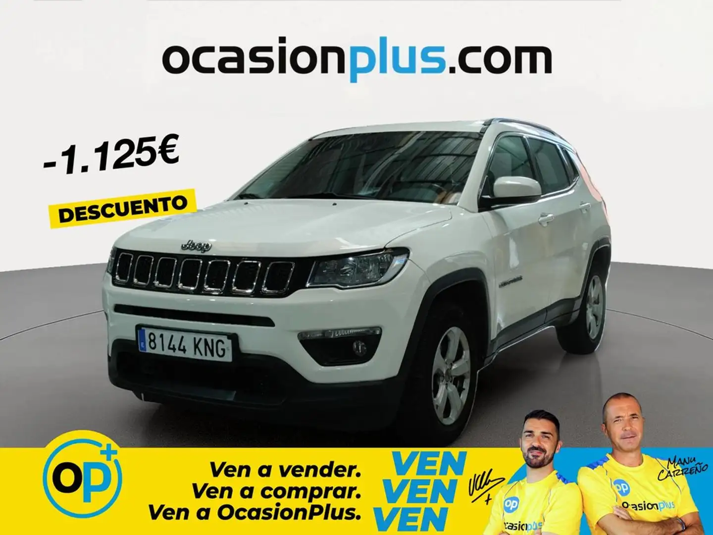 Jeep Compass 2.0 Mjt Longitude 4x4 AD Aut. 103kW Blanco - 1