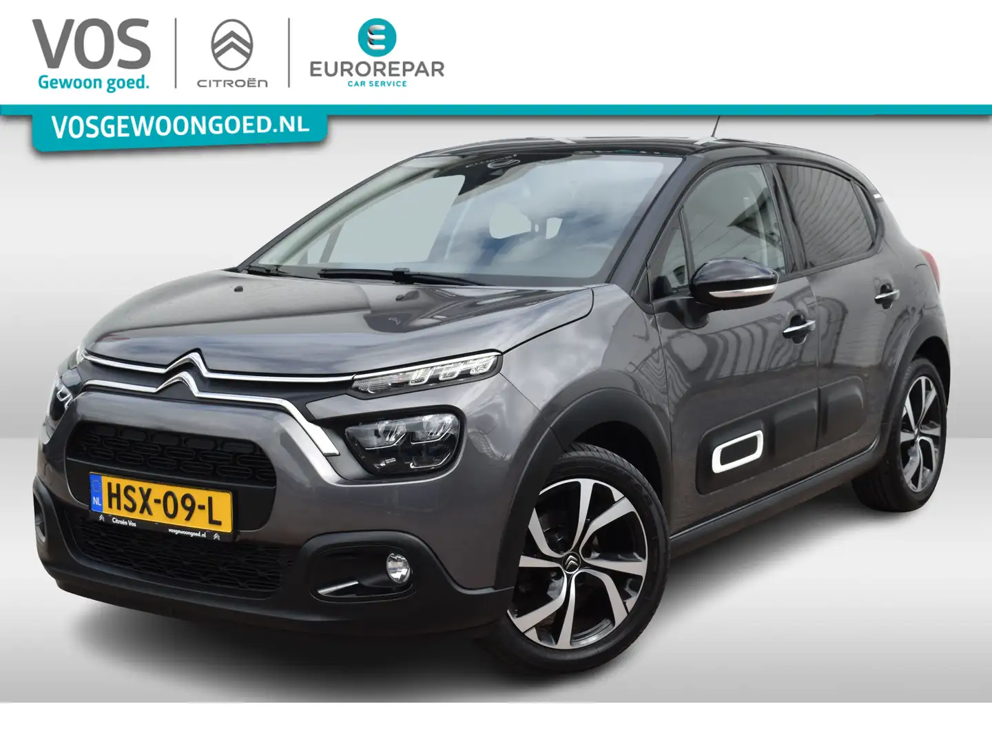 Citroen C3 PureTech Shine Airco | Parkeerhulp | Apple carplay Grijs - 1