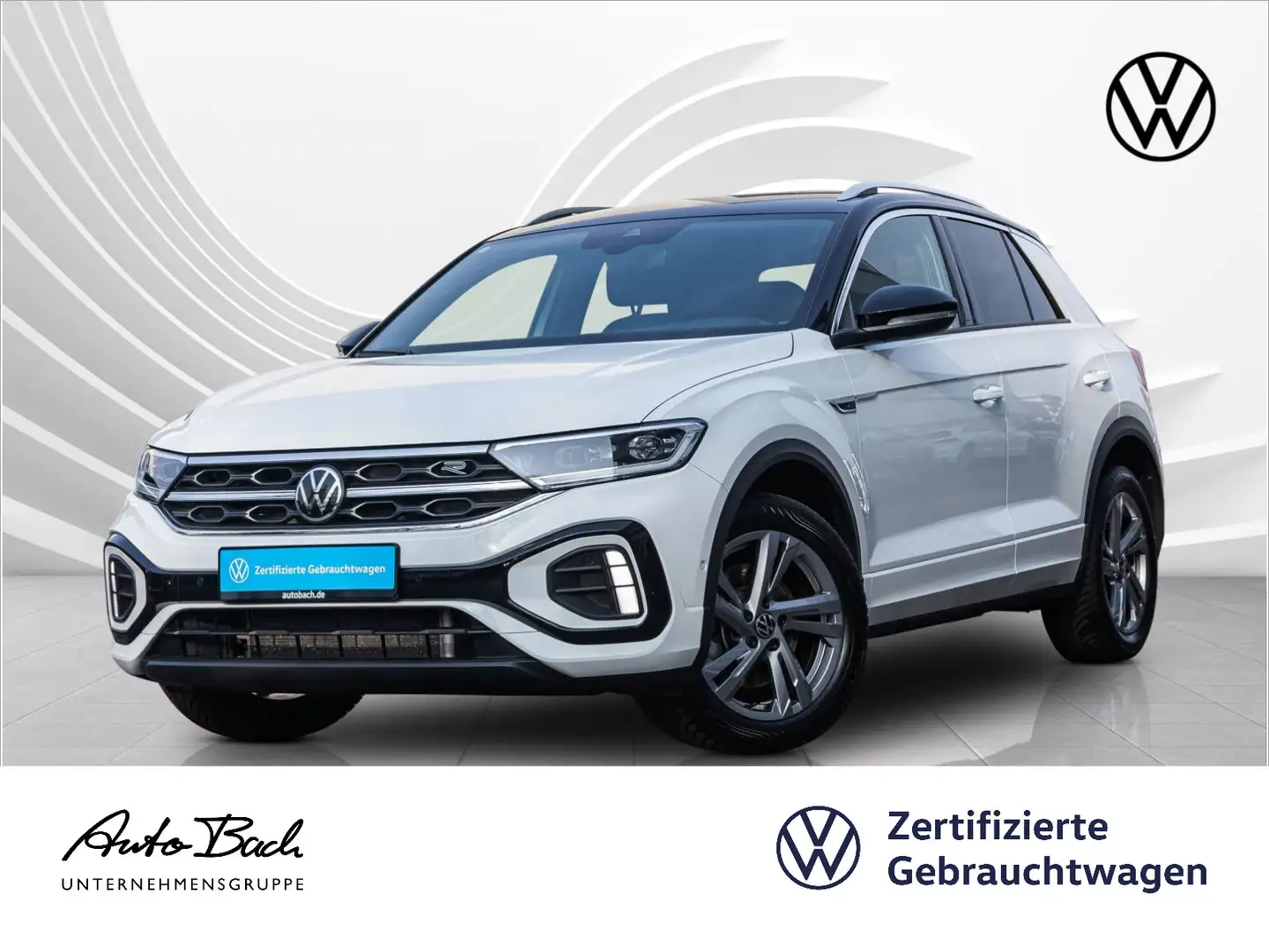 Volkswagen T-Roc 2.0 TDI DSG R-Line, Navi, LED, AHK, Rückfa Weiß - 1