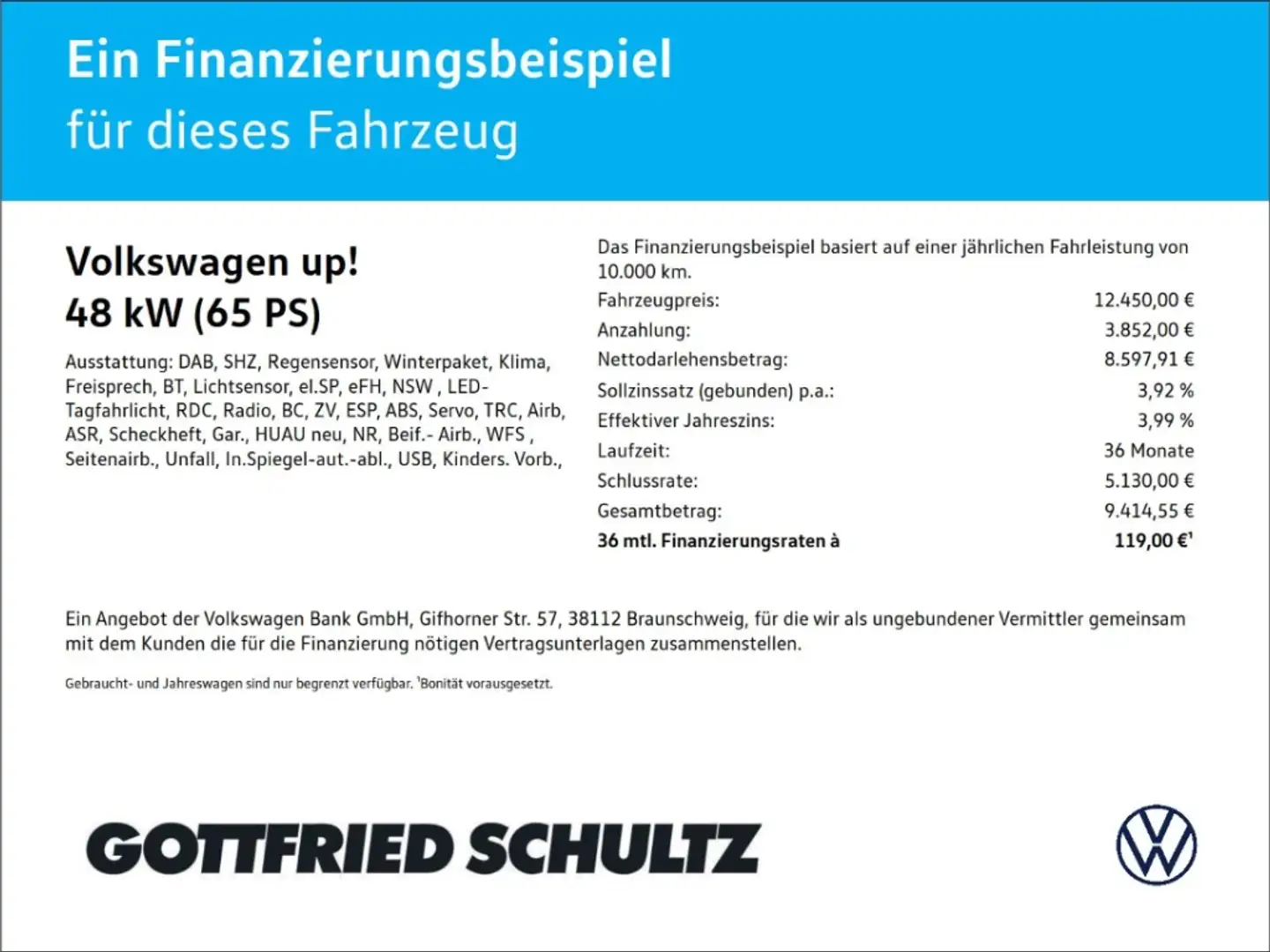 Volkswagen up! 1.0 MPI MOVE KLIMA SHZ DAB BC NL Weiß - 2