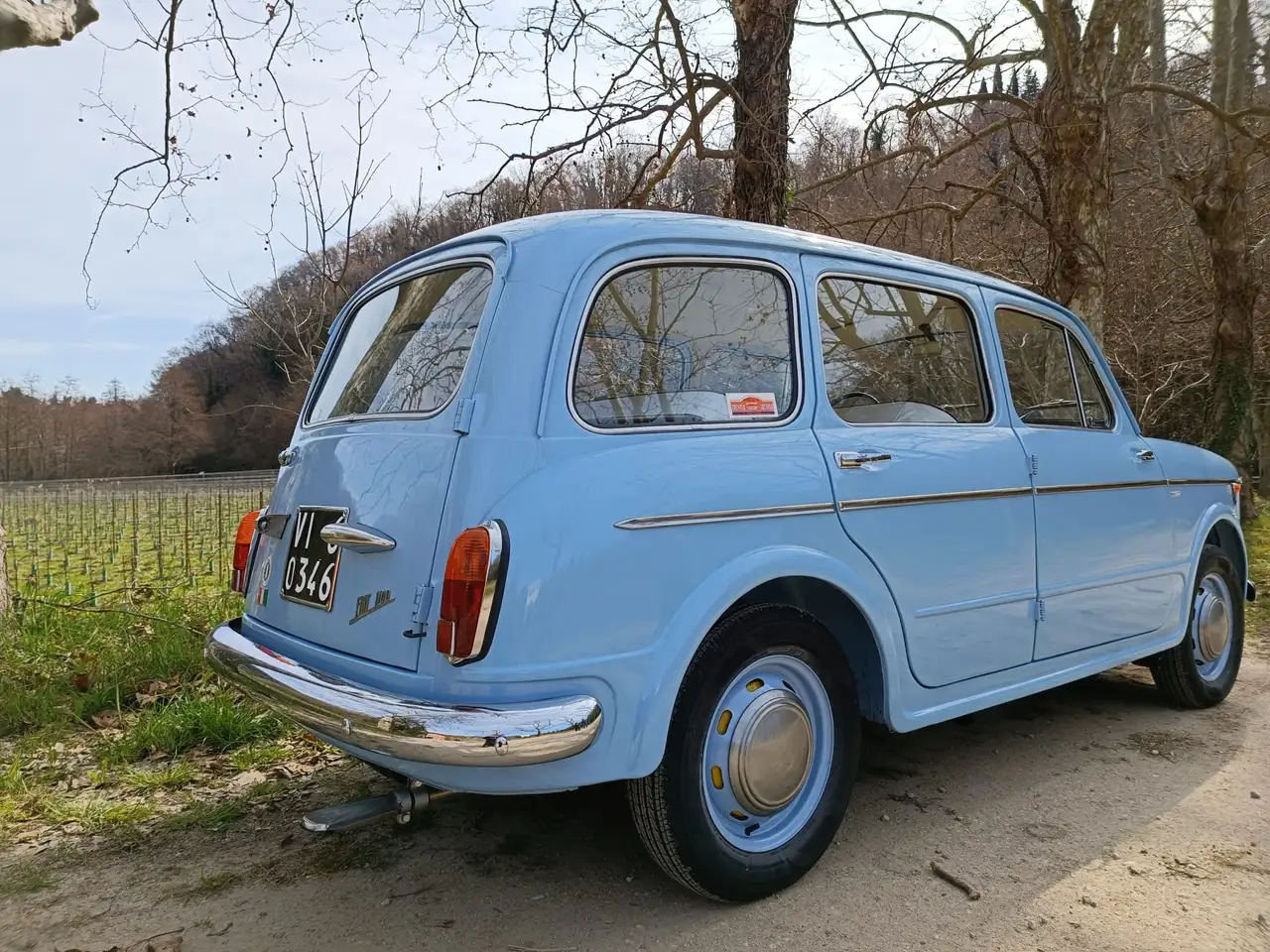 FIAT 1100 FAMILIARE DOCUMENTI E TARGHE ORIGINALI, foto 6