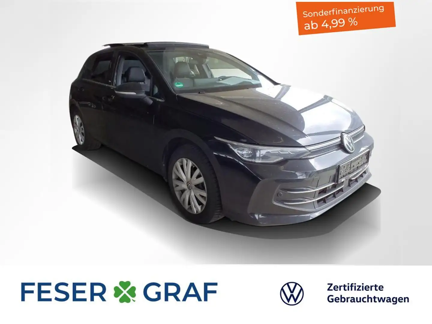 Volkswagen Golf 1.5eTSI Edition50 DSG AHK LED PanoramaSchieb Schwarz - 1