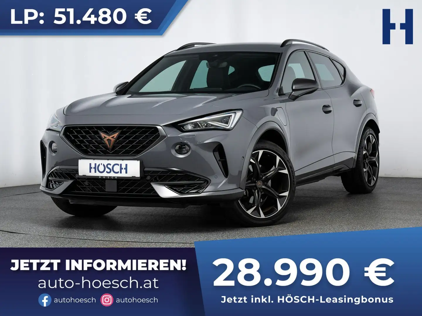 CUPRA Formentor 1.4 e-HYBRID WENIG KM R-KAM ACC -44% Grigio - 1