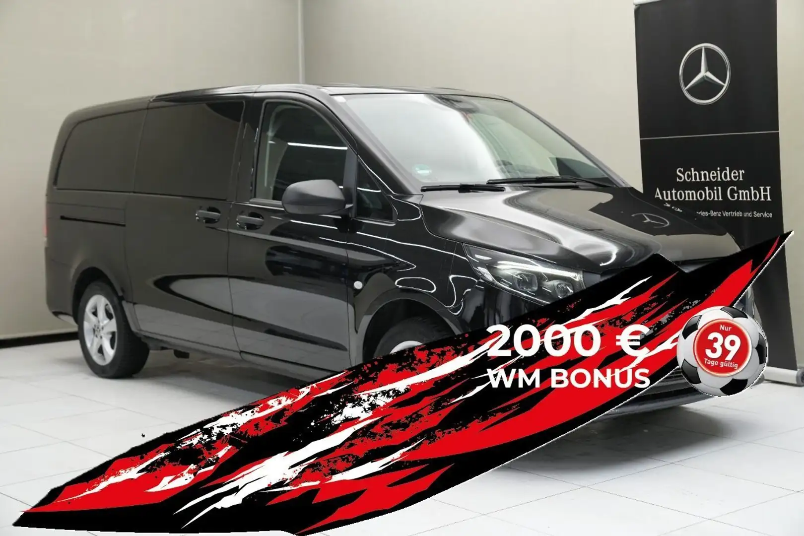 Mercedes-Benz Vito 116 CDI 4x4 Tourer PRO Lang Navi W-Paket Schwarz - 2