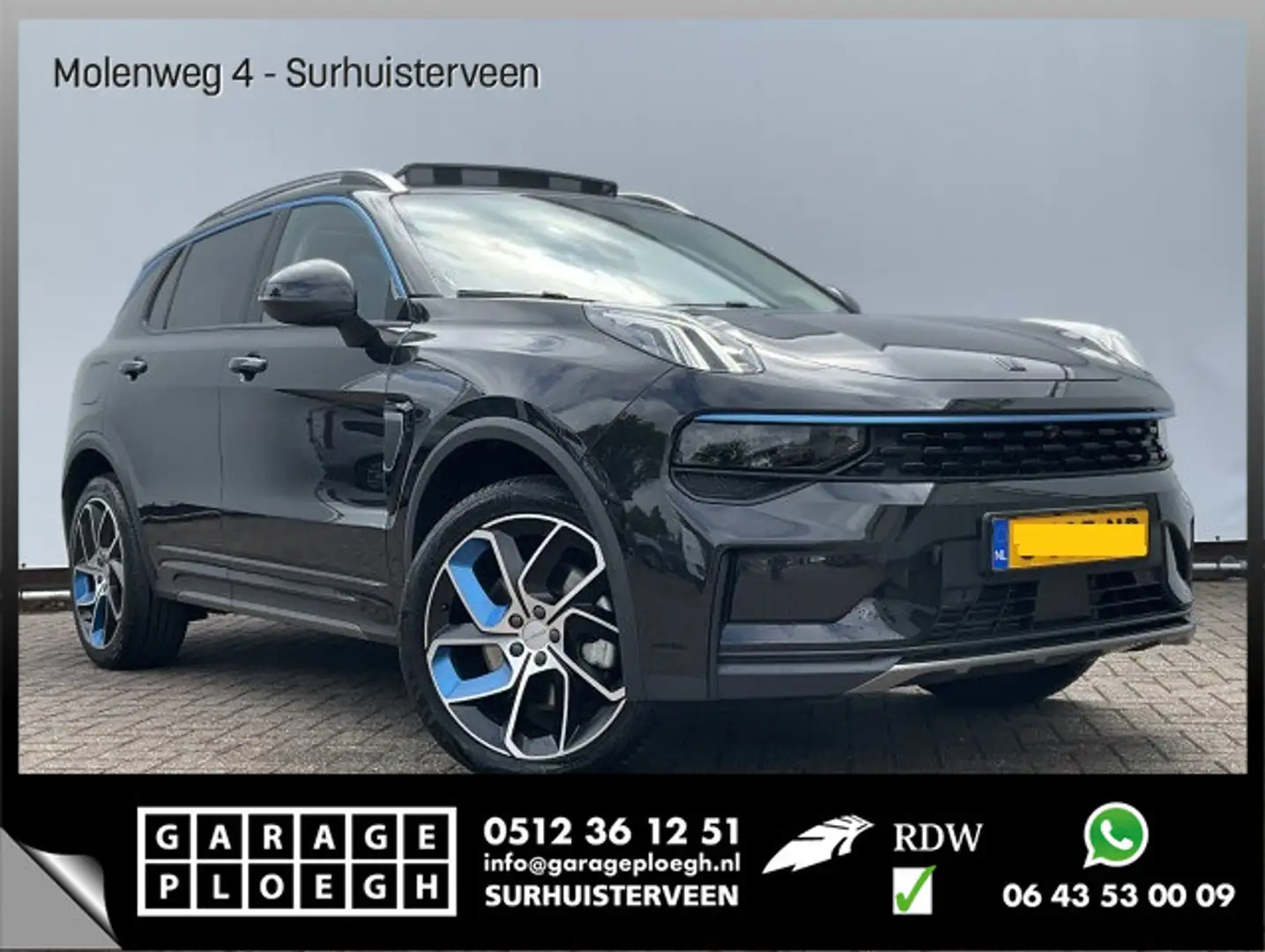 Lynk & Co 01 1.5 262PK PHEV Zwarte hemel 360° StoelVerw. Panora Noir - 1