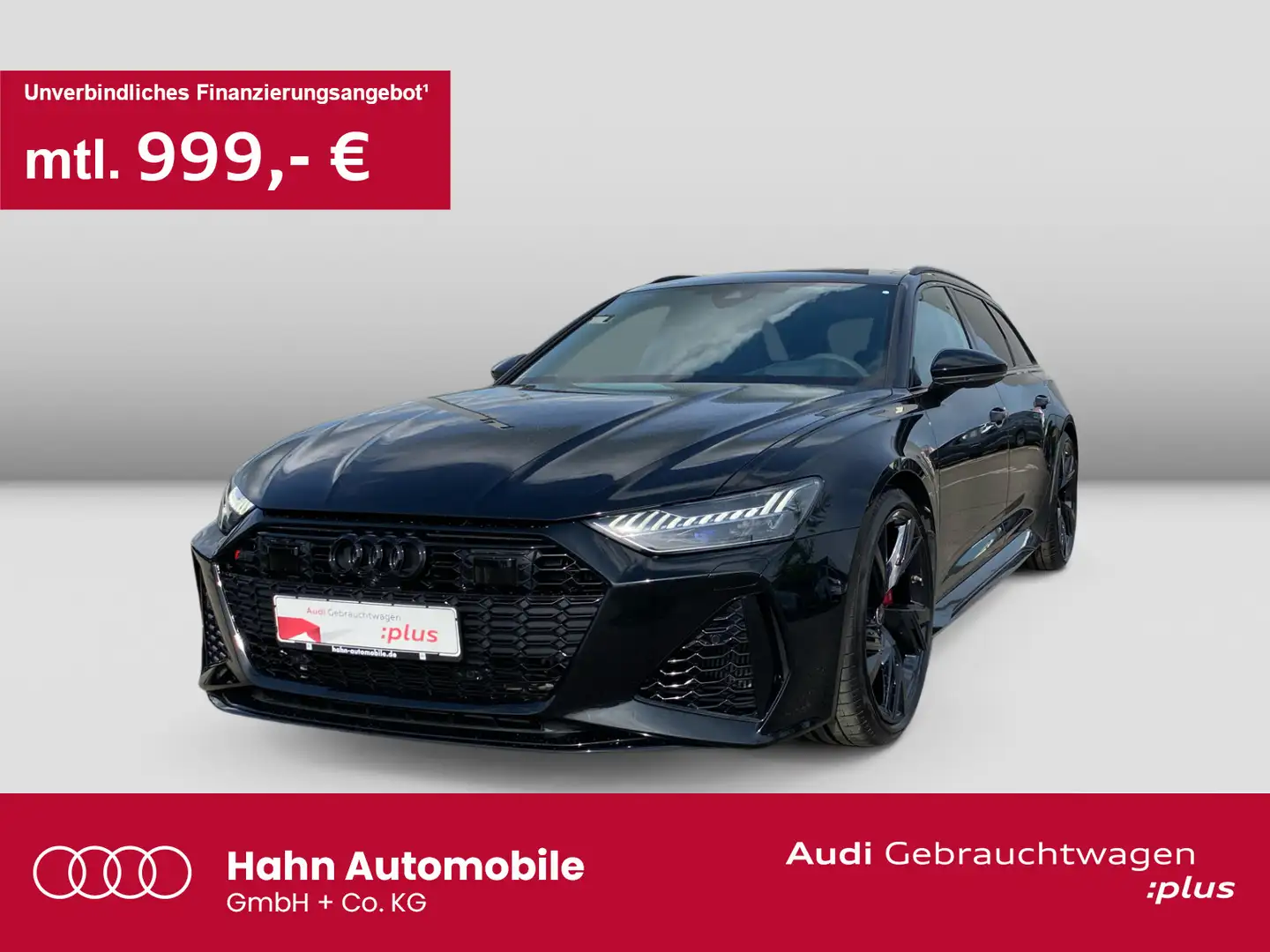 Audi RS6 4.0TFSI qua S-Trc HUD B&O Pano 360° Schwarz - 1
