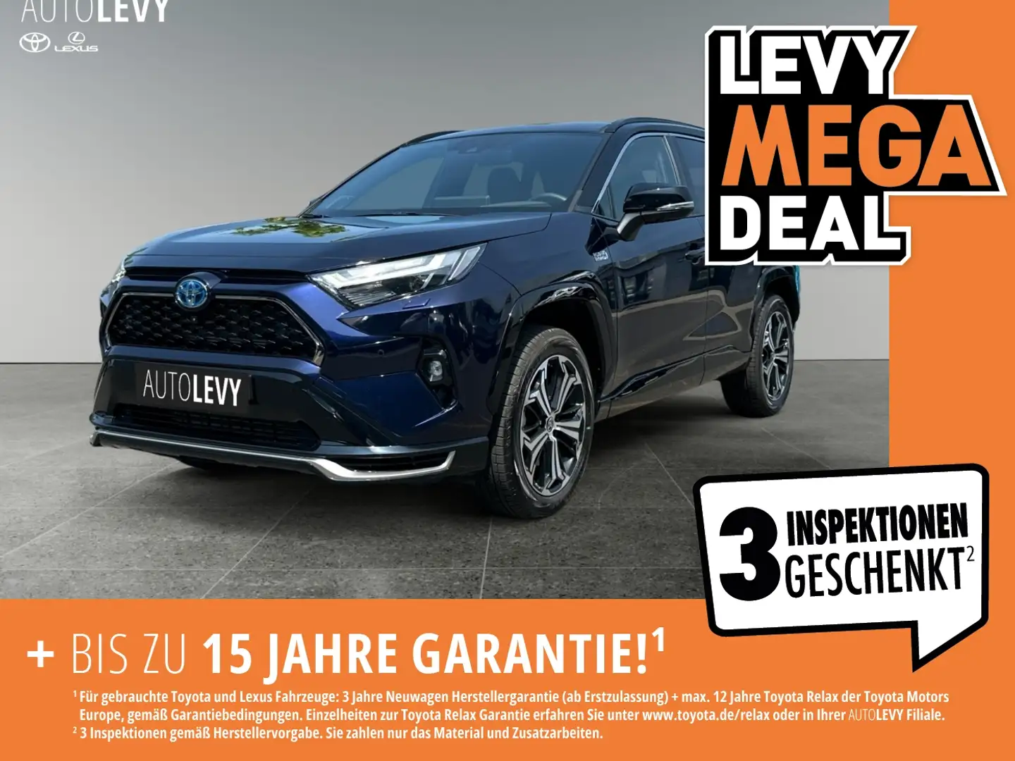 Toyota RAV 4 RAV4 Plug-in Hybrid 4x4 *NAVI*PDC*LEDER*PANO*LED Blauw - 1