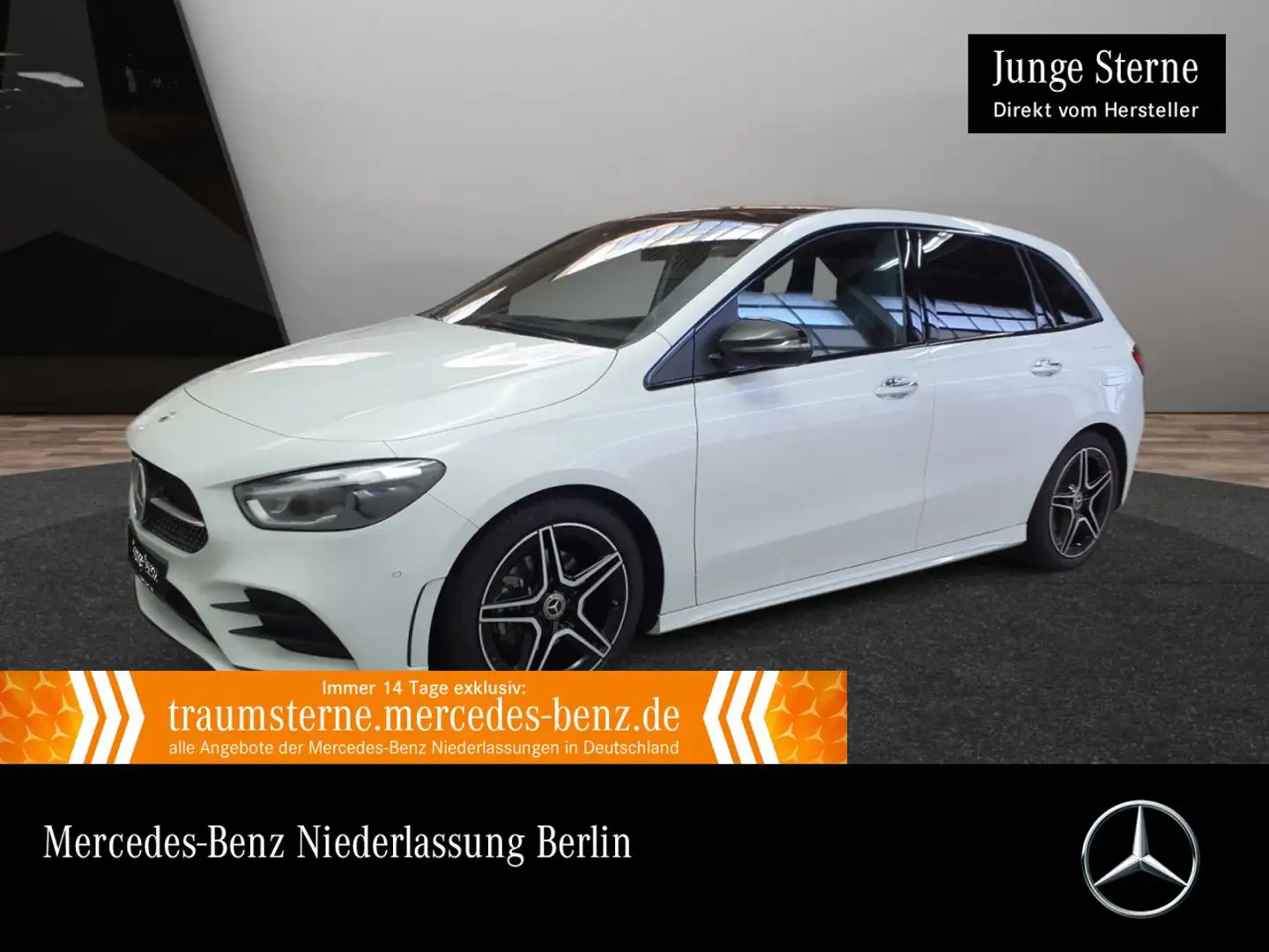 Mercedes-Benz B 200 AMG+NIGHT+PANO+AHK+MULTIBEAM+KAMERA+KEYLESS Blanc - 1