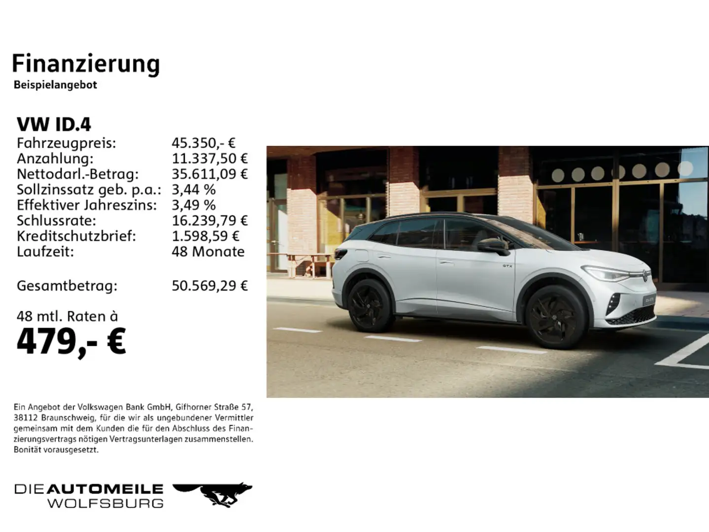 Volkswagen ID.4 4Motion GTX Matrix/H+K/Pano/AHK/DCC/ACC Weiß - 2