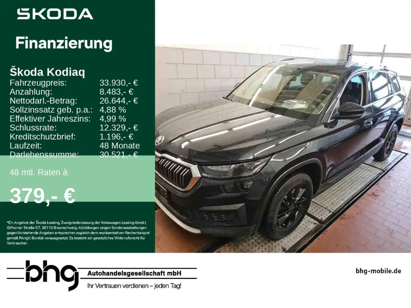 Skoda Kodiaq 2.0 TDI 4x4 DSG Style AHK TravelAssist LE Schwarz - 1