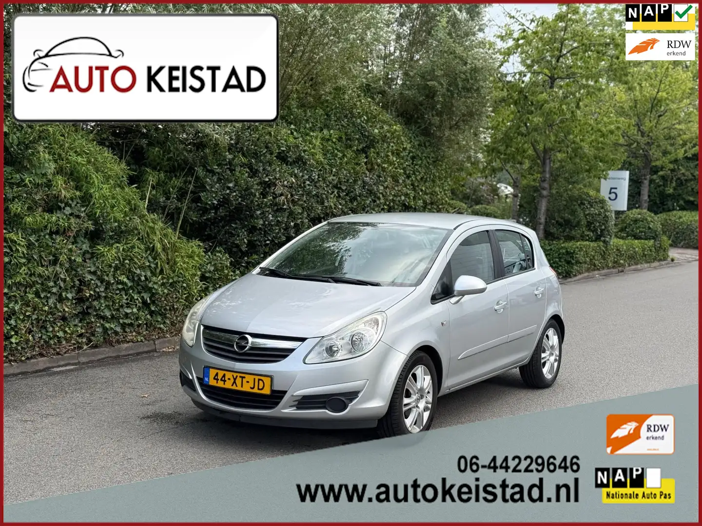 Opel Corsa 1.2-16V COSMO 5-DEURS AIRCO/LEDER! ORIGINELE KILOM Gris - 1