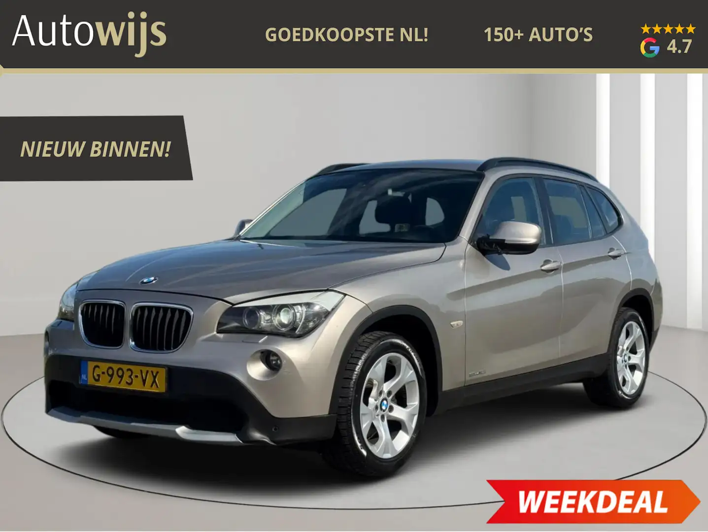 BMW X1 SDrive18i|Xenon|LM-VELGEN|Goed onderhouden|Clima Grijs - 1