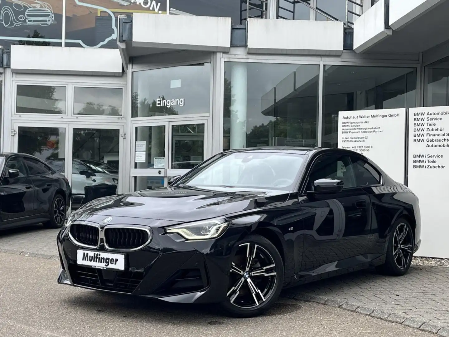 BMW 220 i Coupe M Sport HUD Kamera Lenkradh.HiFi AHK Schwarz - 2