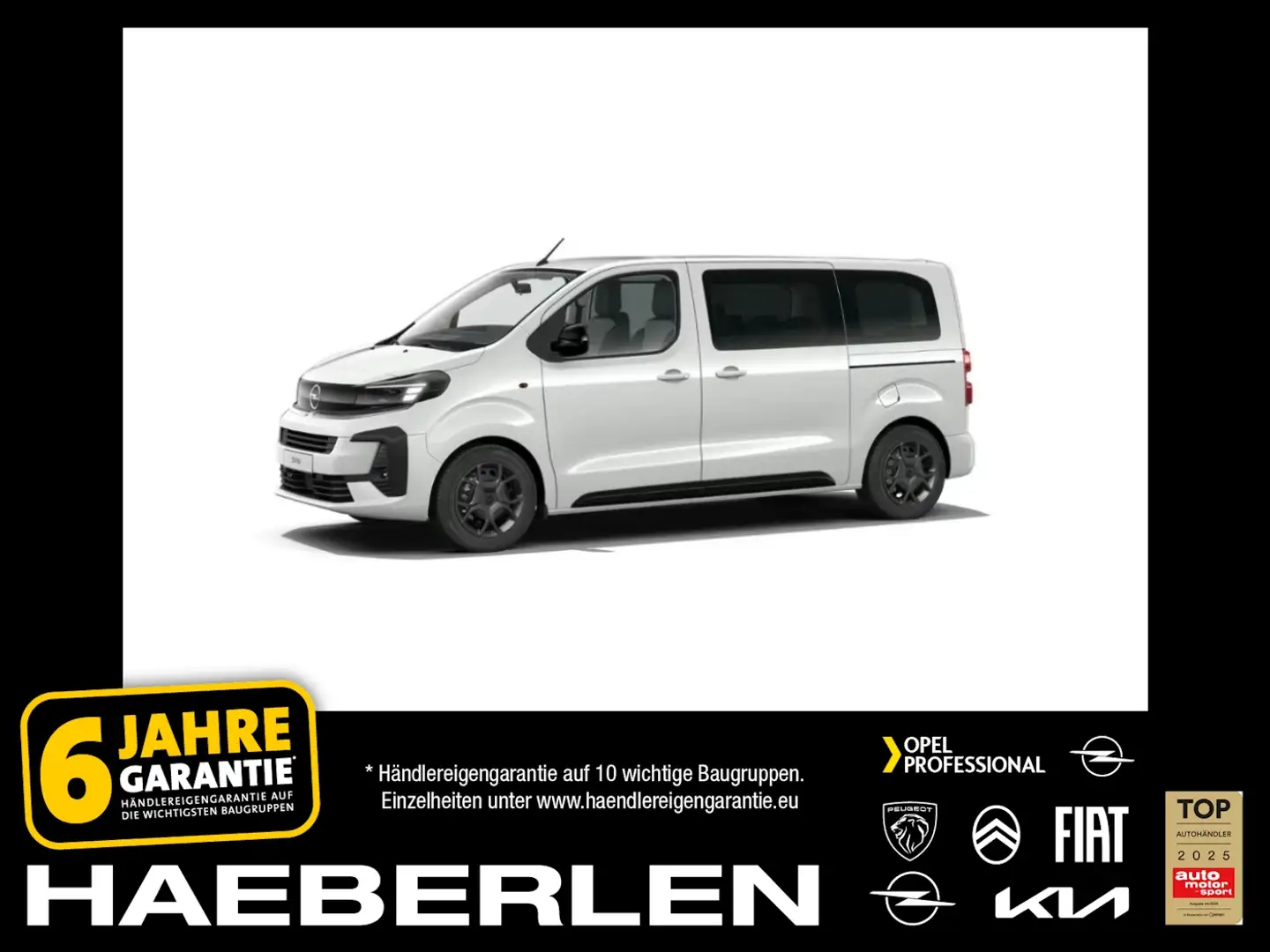 Opel Zafira Life 2.0 D (L2) Edition M ACC+AHK+SHZ+LM Blanc - 1