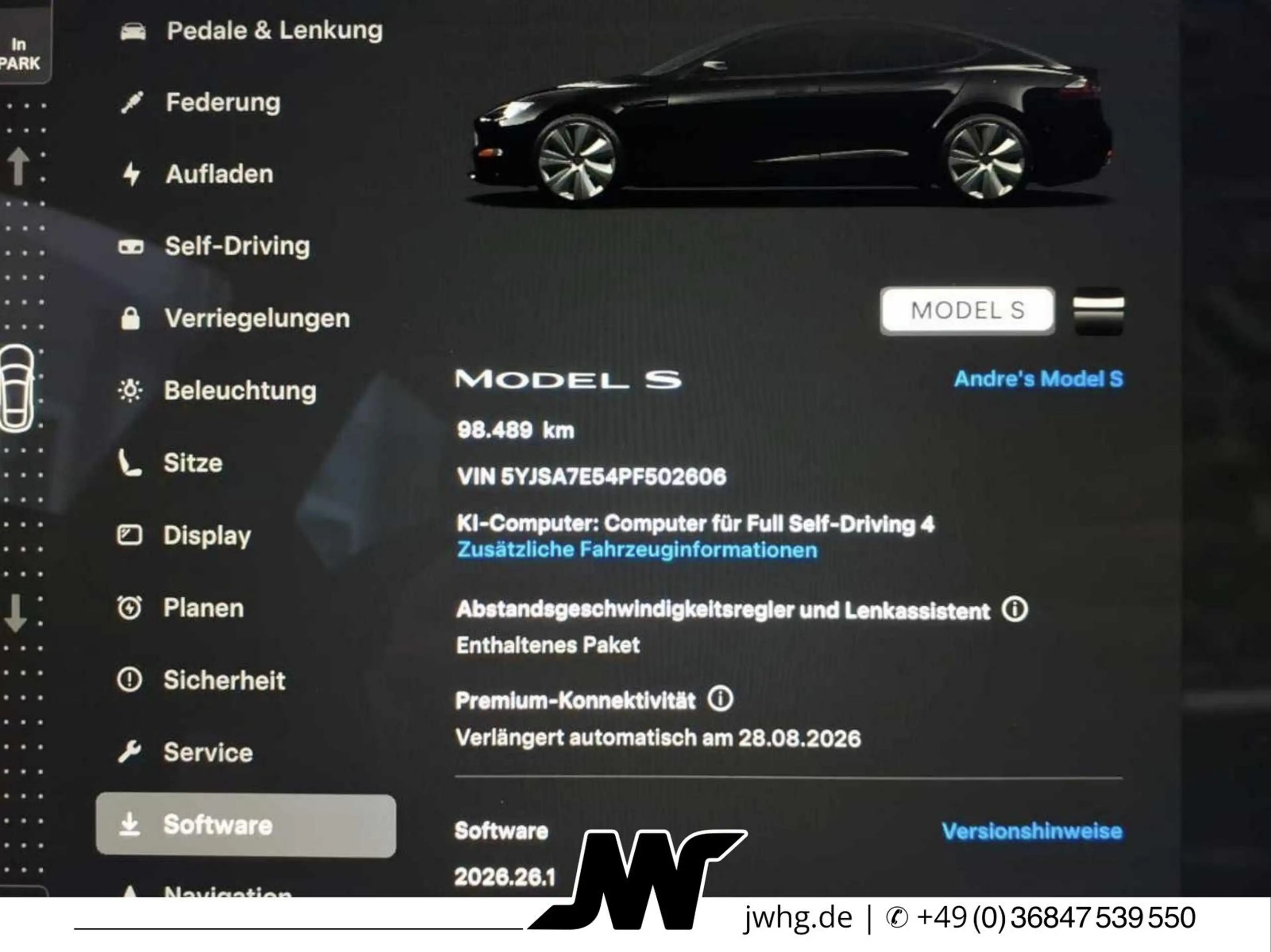 Tesla Model S AWD 100 kWh/LUFT/360°/PANO/WÄRMEP/AP4 — photo 7