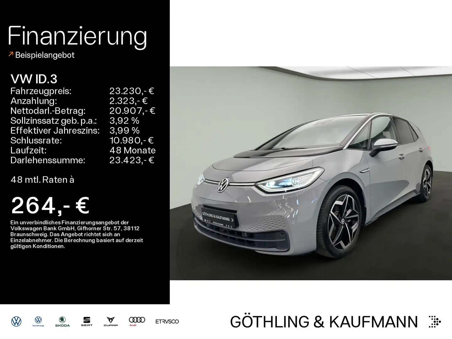 Volkswagen ID.3 Pro Performance Max 150kW*PANO*MATRIX*KAM*W Grijs - 1
