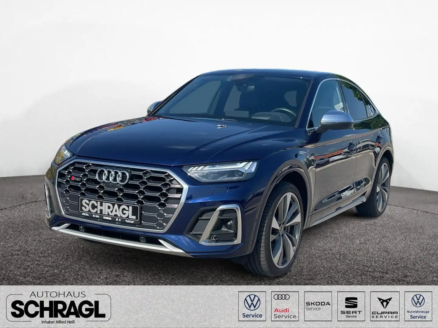 Audi SQ5 3.0  TDI quattro+PANO+AHK+MATRIX+STANDH+LUFT Bleu - 1