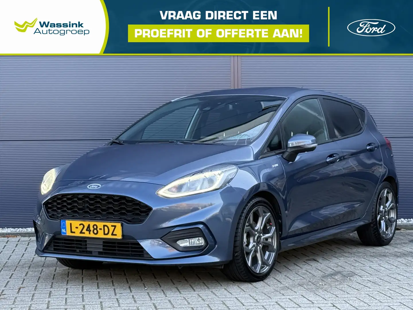 Ford Fiesta 1.0 EcoBoost 95pk 5dr ST-Line | Winterpakket | B&O Blauw - 1
