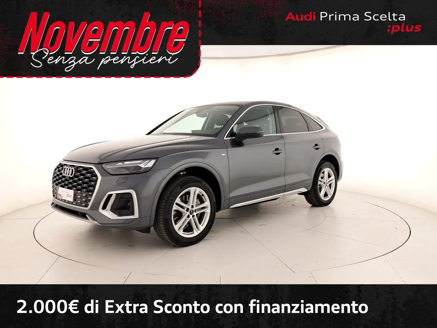 Audi Q5 sportback 40 2.0 tdi mhev 12v s line quattro s-tro Grigio - 1