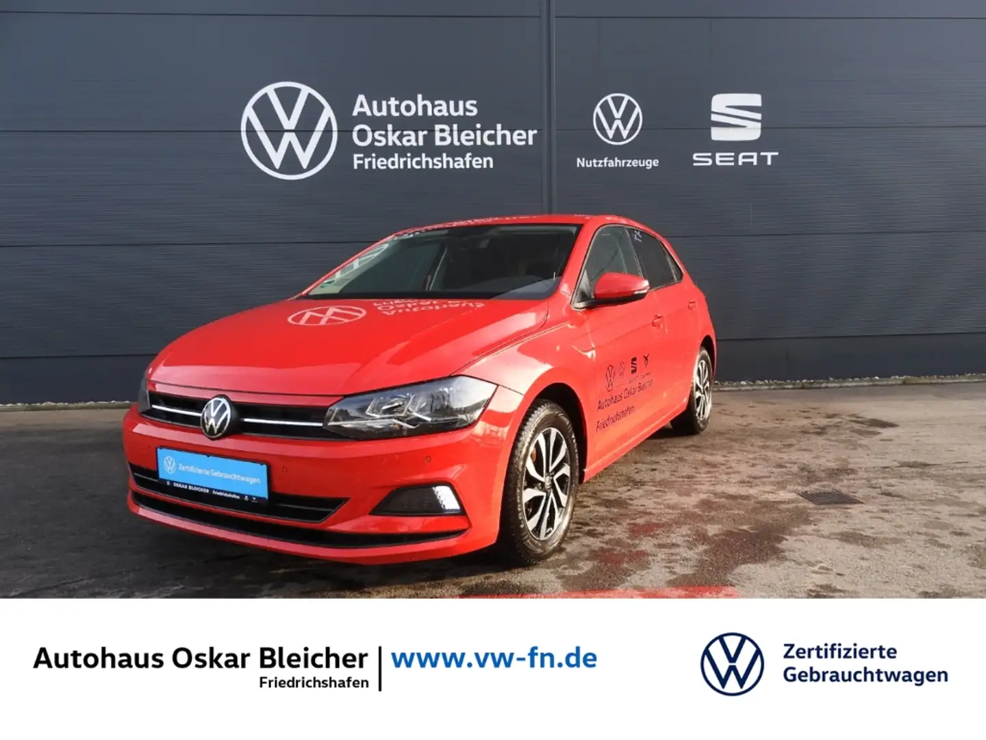 Volkswagen Polo 1.0 TSI ''Active'' OPF  Navi  Einparkhilfe vo.u.hi Rot - 1