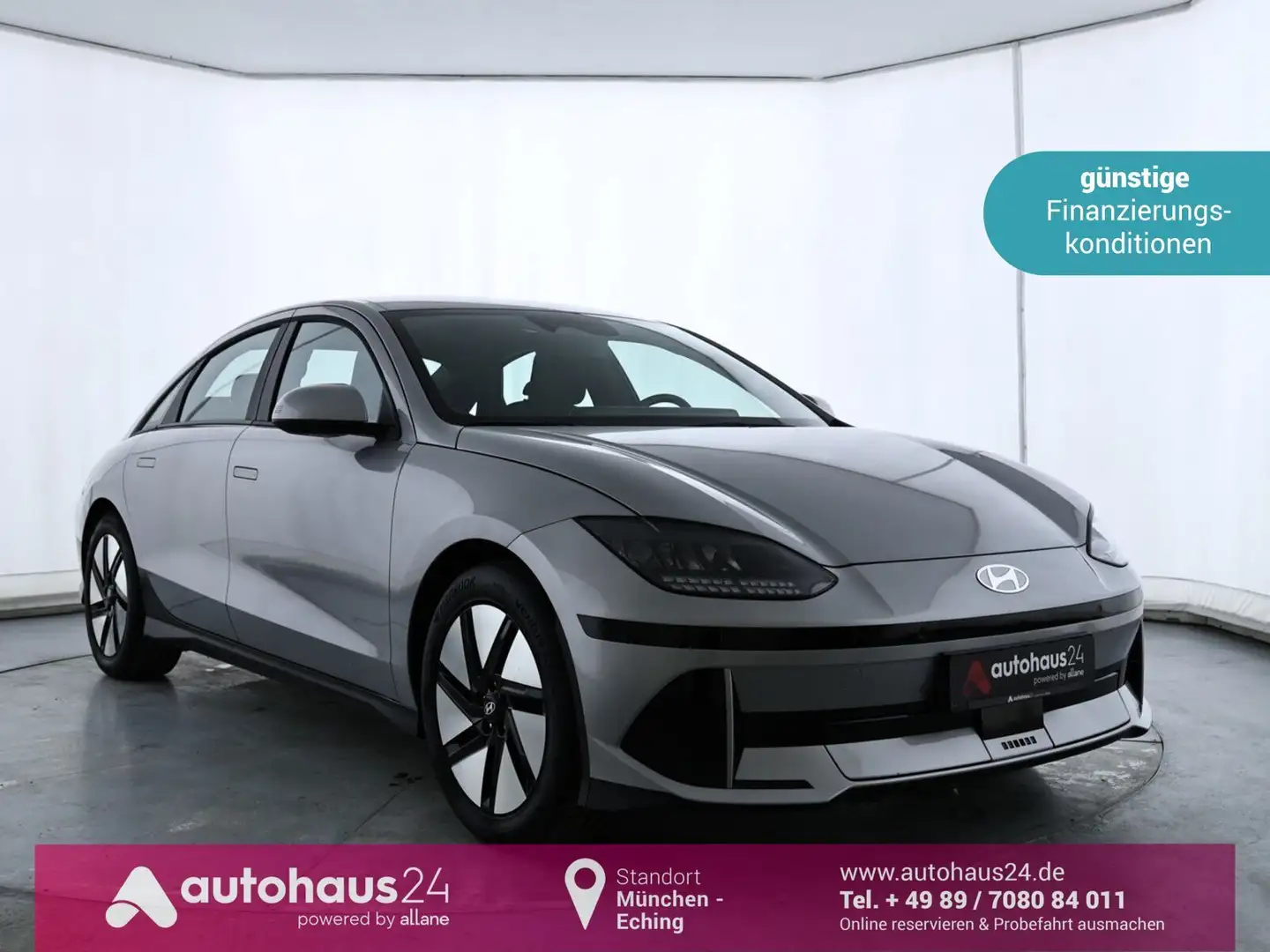 Hyundai IONIQ 6 53 kWH  LED|Navi|Kamera|Wä-Pumpe|ACC Argent - 1