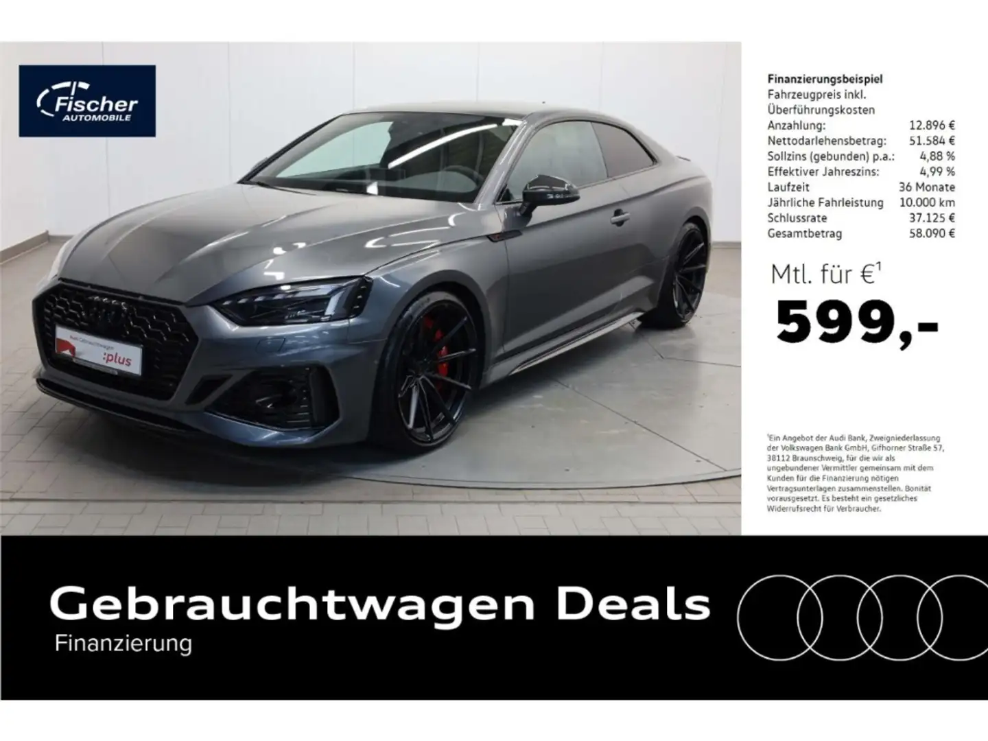 Audi RS5 Coupe 2.9 TFSI quattro Gris - 1