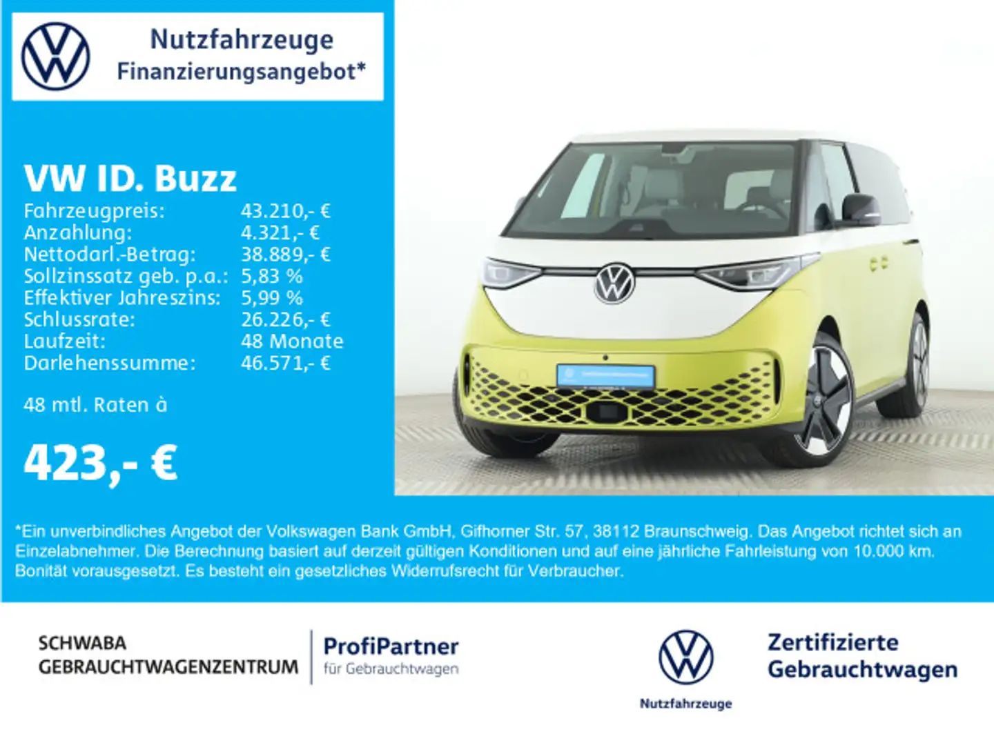 Volkswagen ID. Buzz ID.Buzz Pro *AHK*IQ.LIGHT*NAVI*ACC*21" Blanc - 1