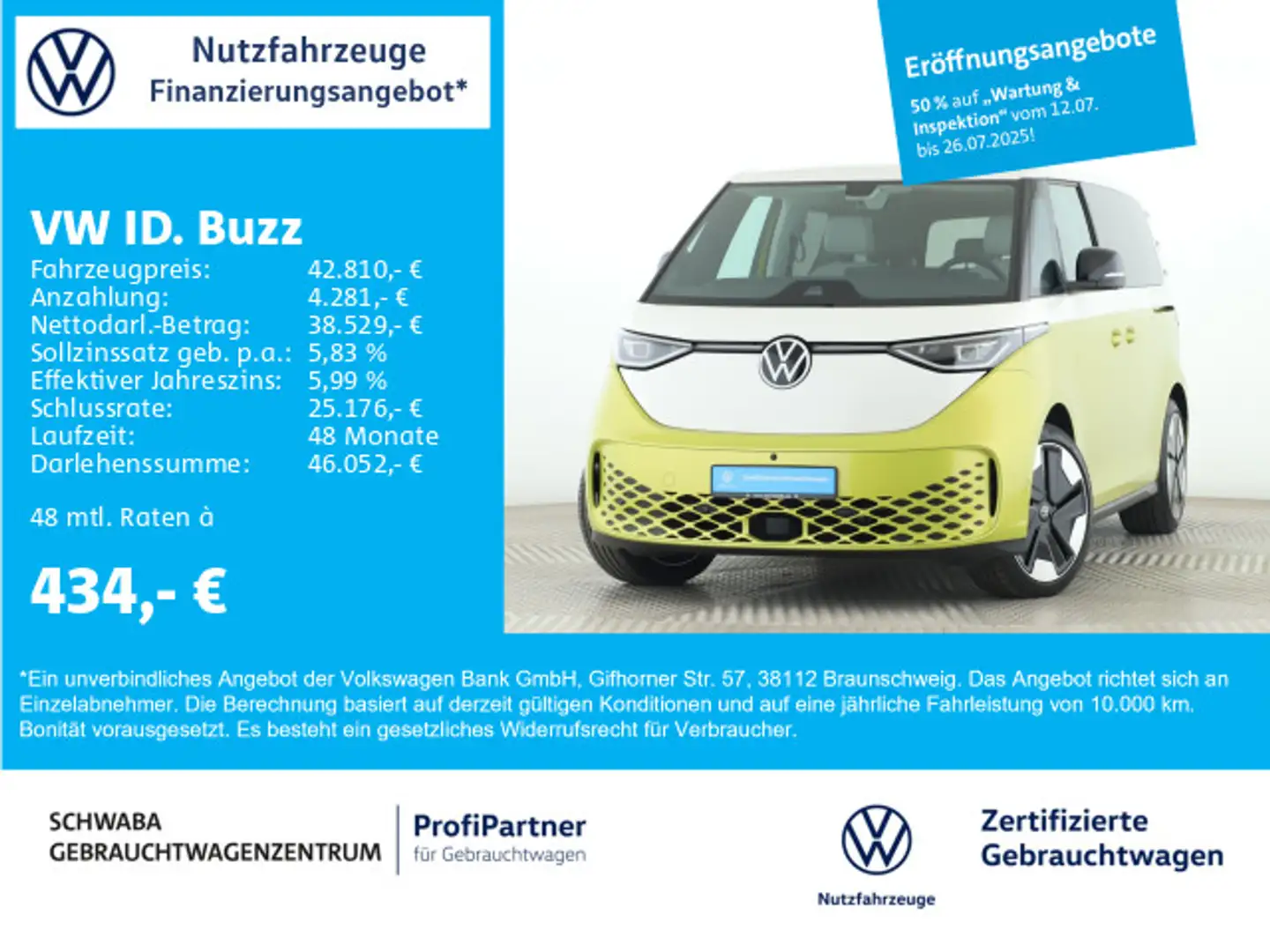 Volkswagen ID. Buzz ID.Buzz Pro *AHK*IQ.LIGHT*NAVI*ACC*21" Biały - 1