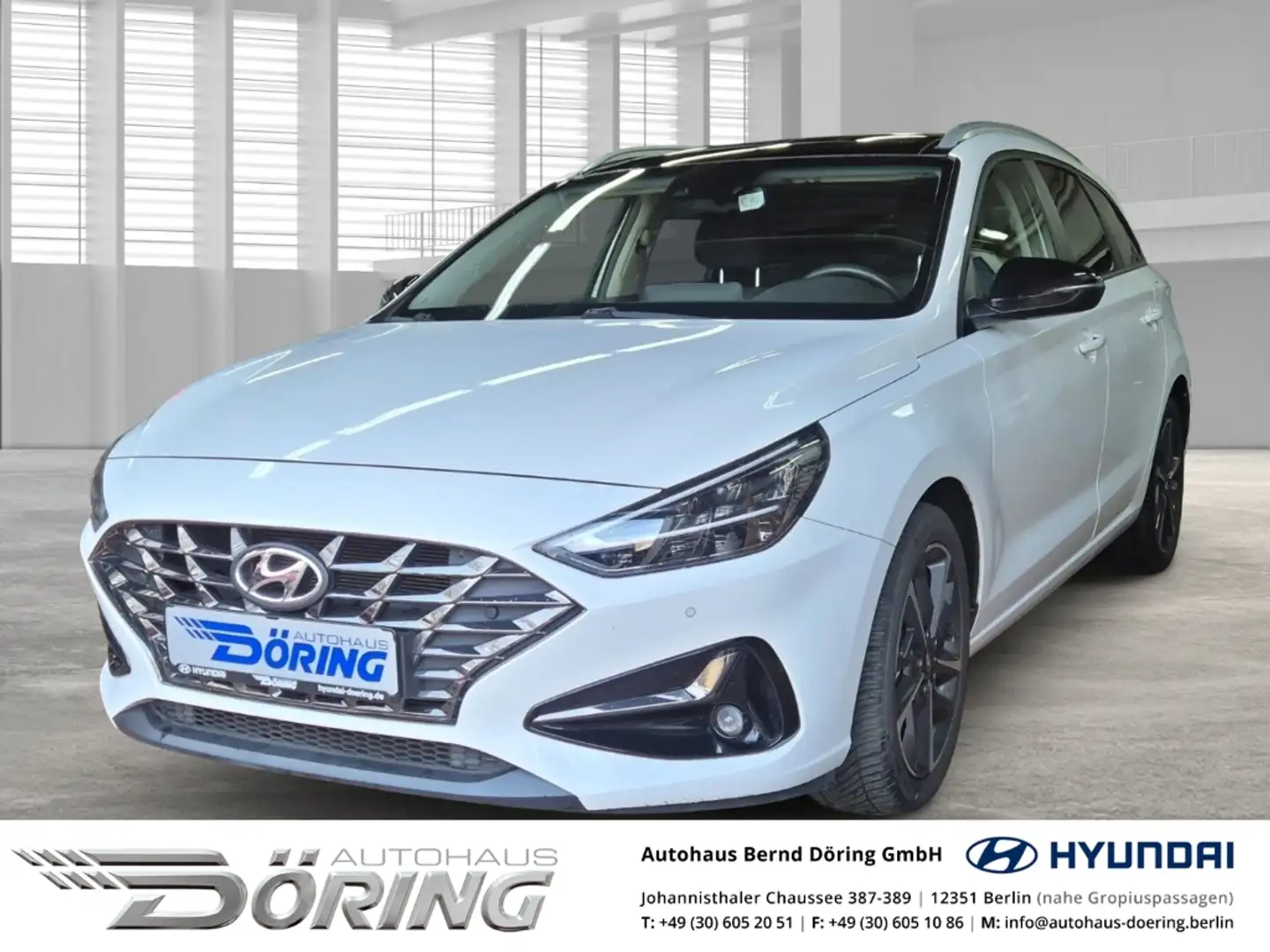 Hyundai i30 Kombi EDITION 30+ 1.0 Turbo AUTOMATIK 120PS Panora Blanc - 1