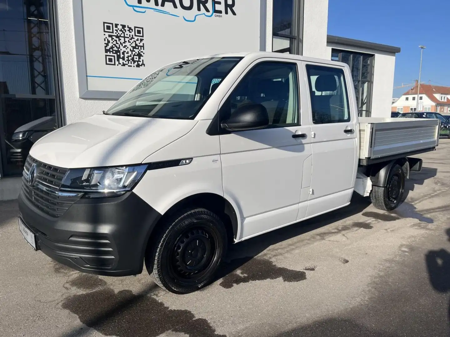 Volkswagen T6.1 Transporter T6.1 Pritsche Doka 2,0 TDI AHK Climatic Bluetooth Weiß - 2