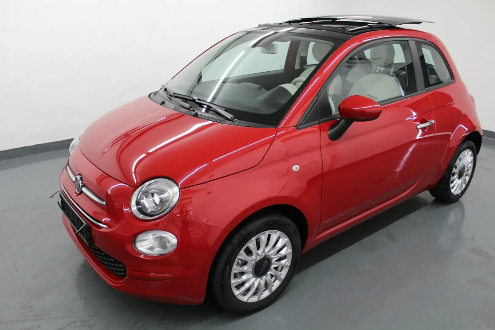 Fiat 500 1.2 Lounge SKYDOME+Apple+PDC! Rot - 1