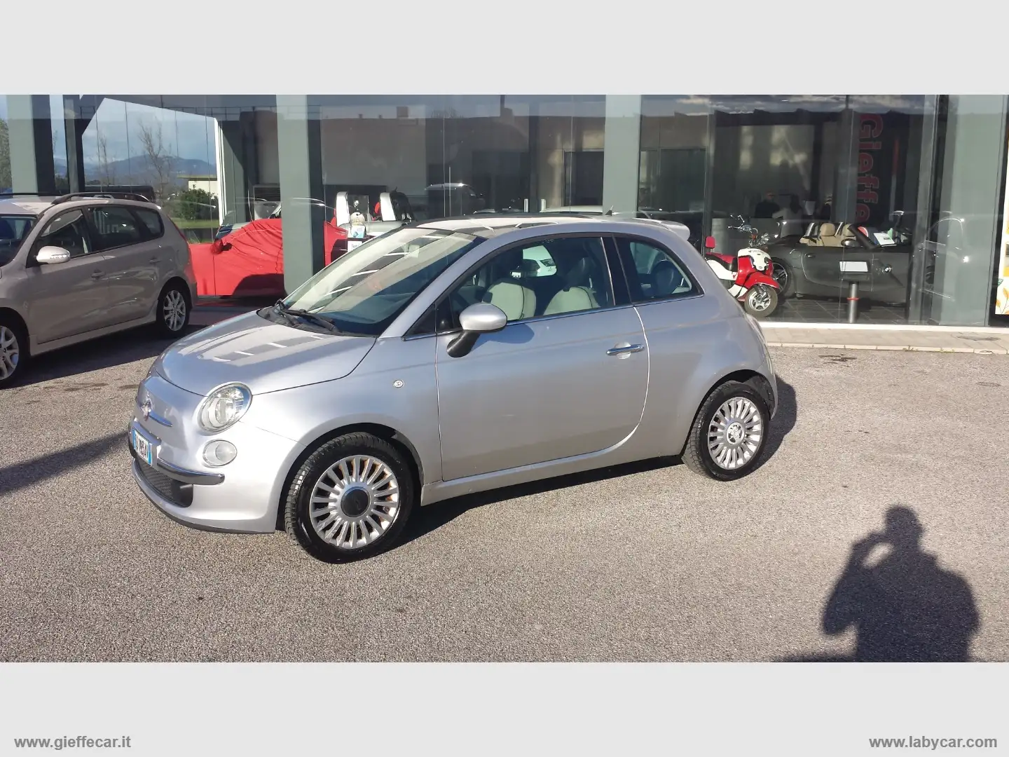 Fiat 500 1.2 Lounge A GPL Argent - 1