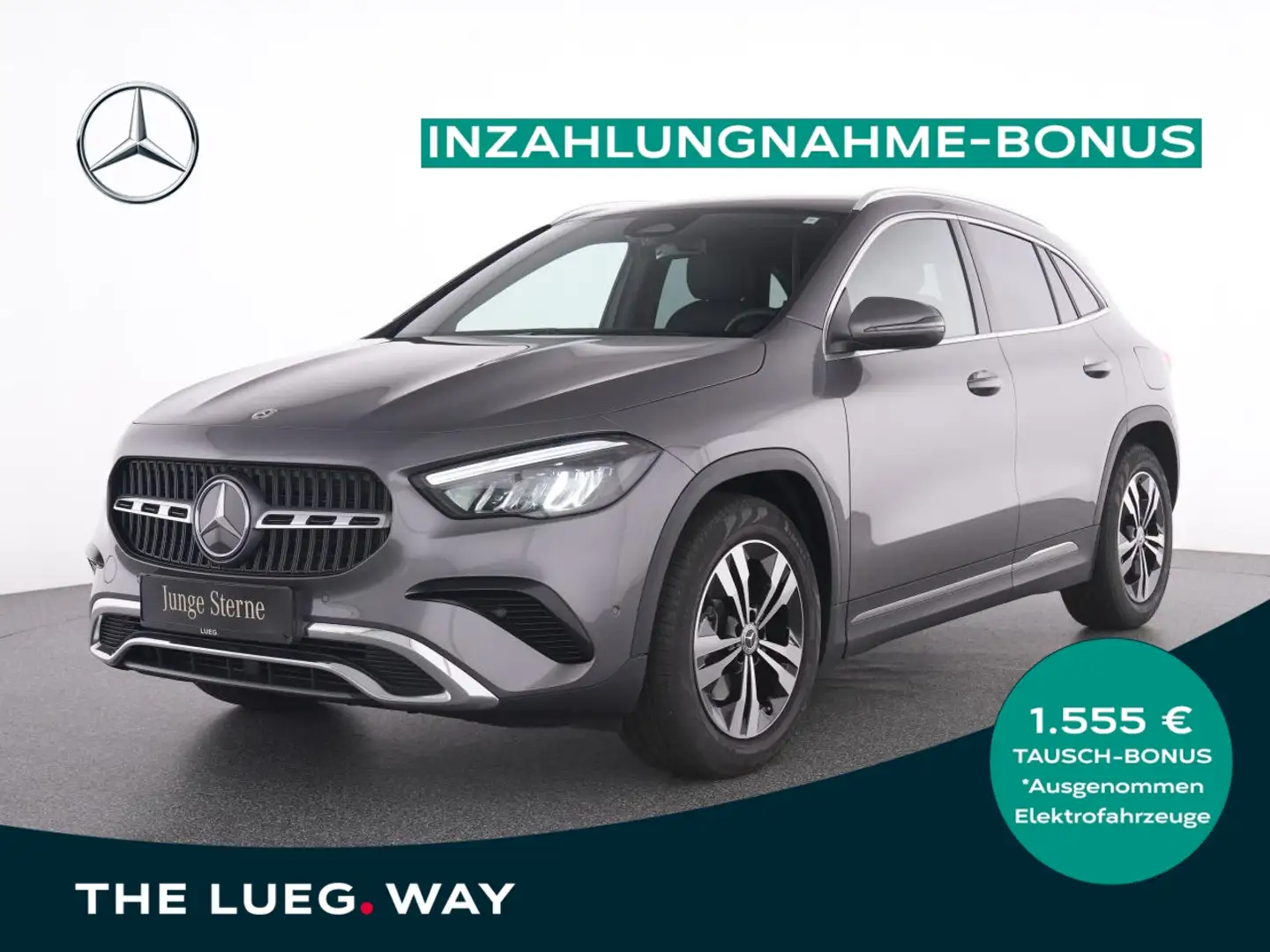 Mercedes-Benz GLA 180 Progressive+LED+KeyGo+EHeck+Totw+RFK+PTS Gris - 1
