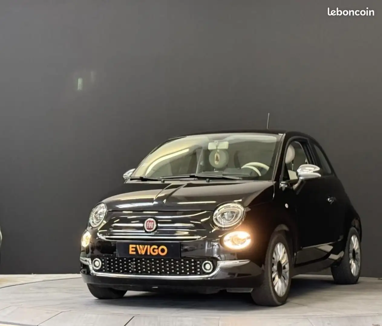 Fiat 500 PHASE 3 1.2L MPi 70CH BVA LOUNGE Noir - 1